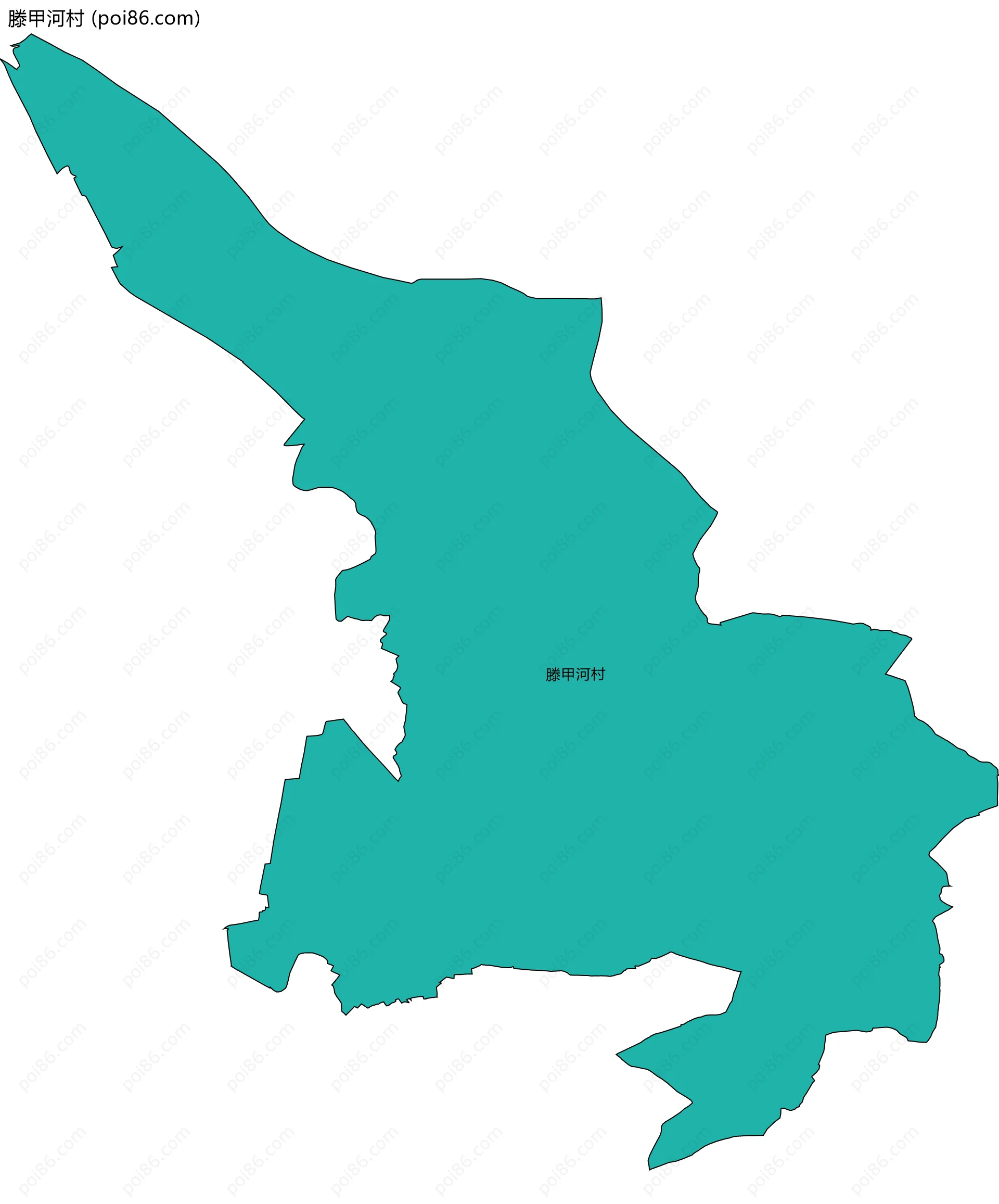 滕甲河村边界地图