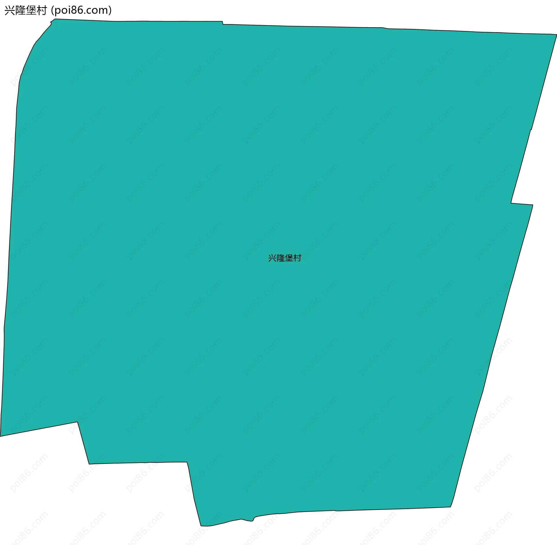 兴隆堡村边界地图