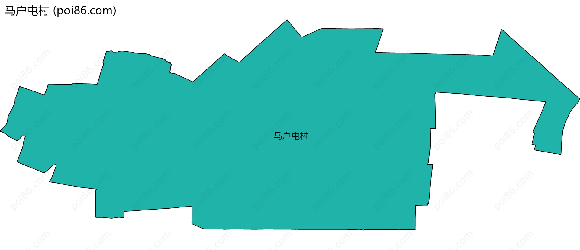 马户屯村边界地图