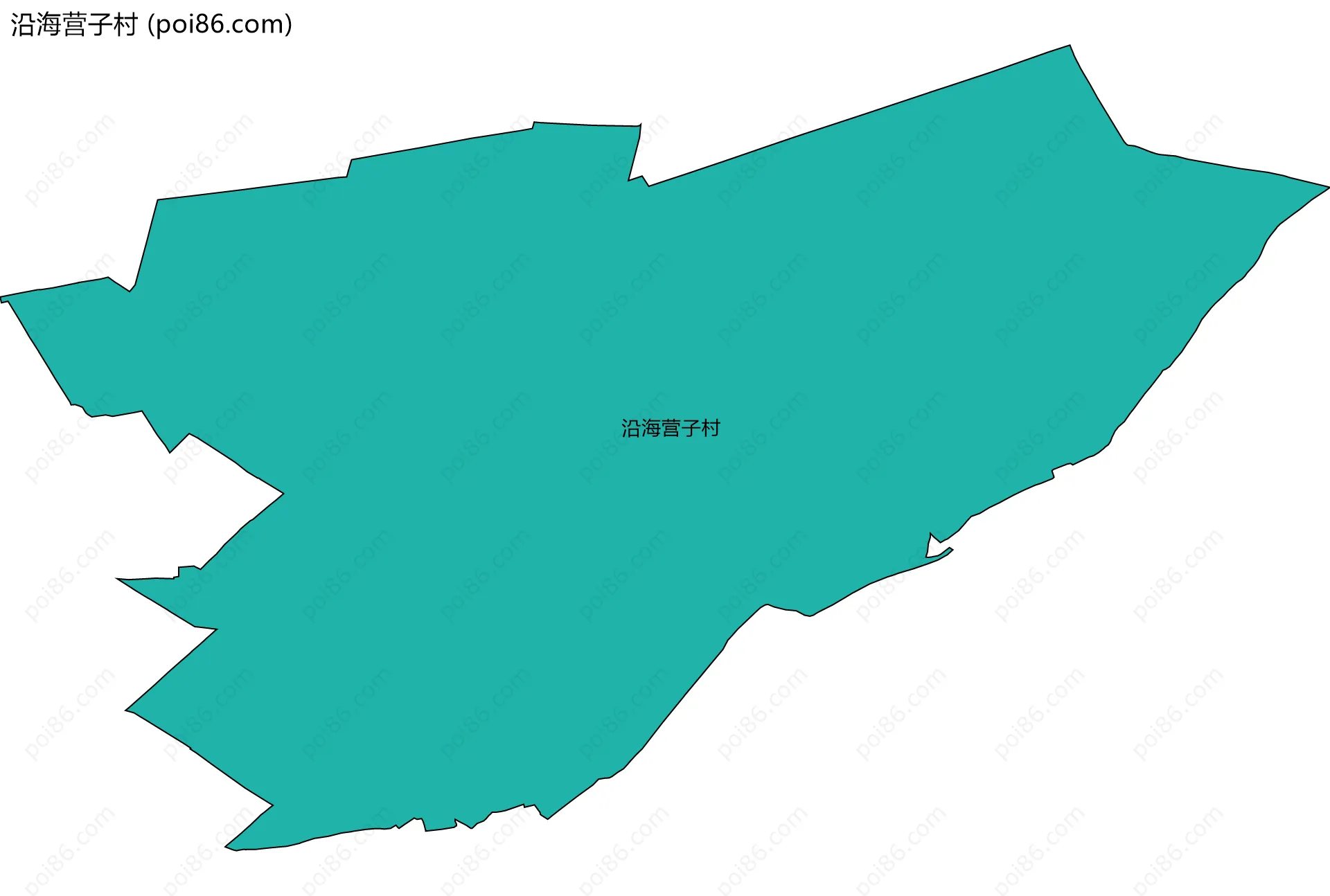 沿海营子村边界地图