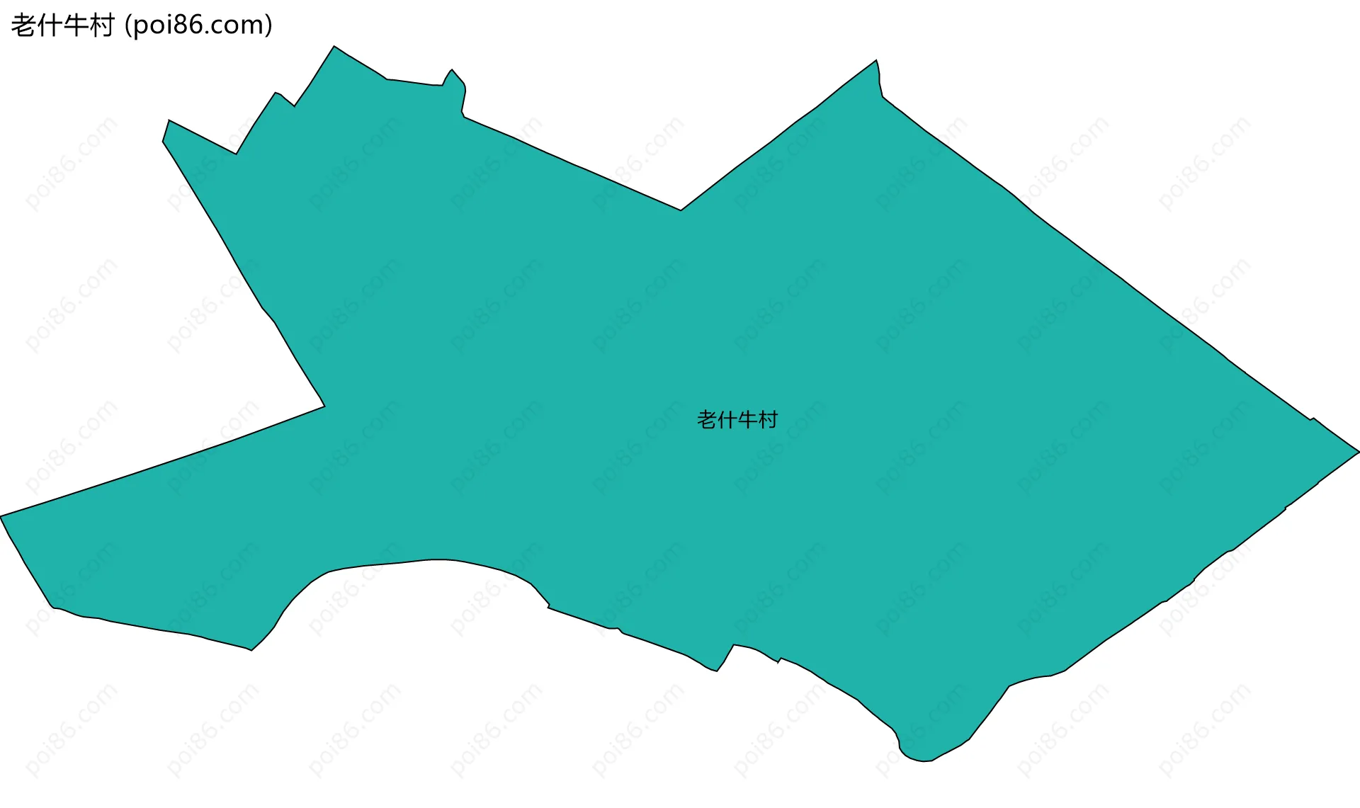 老什牛村边界地图