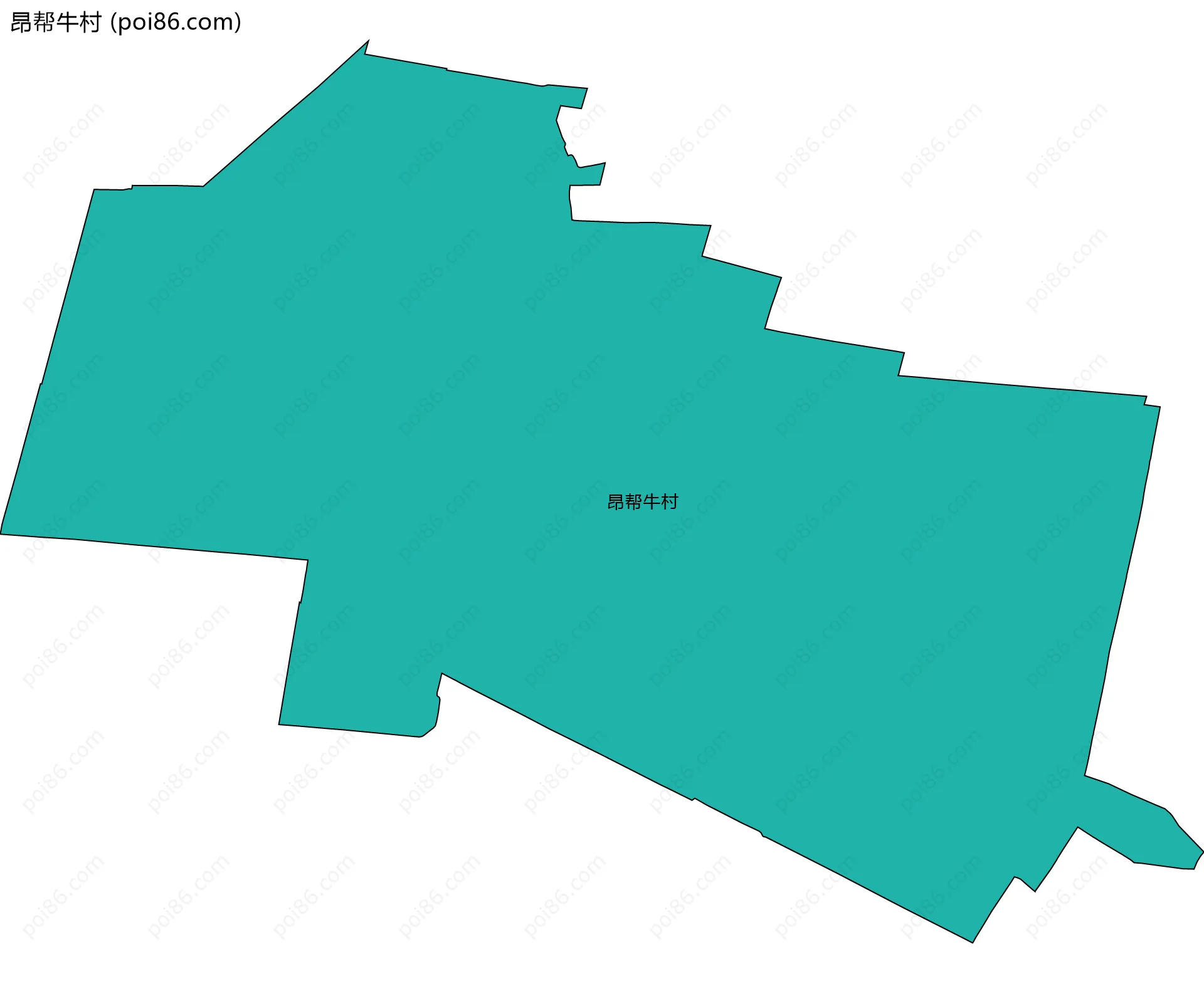 昂帮牛村边界地图