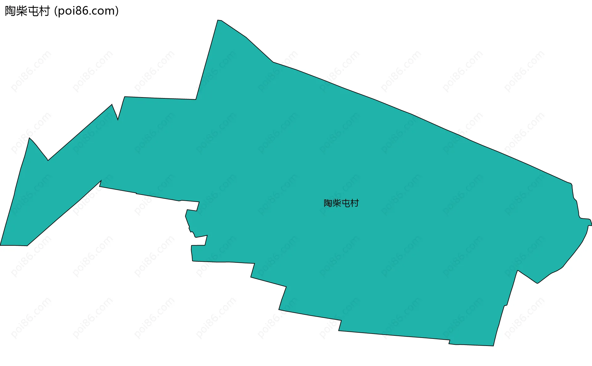 陶柴屯村边界地图