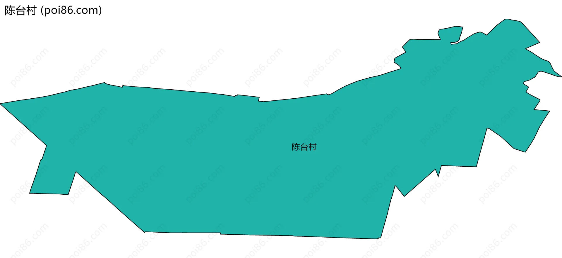 陈台村边界地图