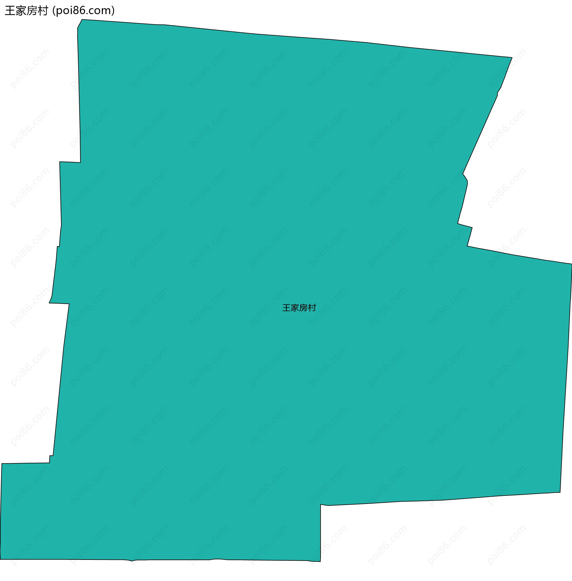 王家房村边界地图