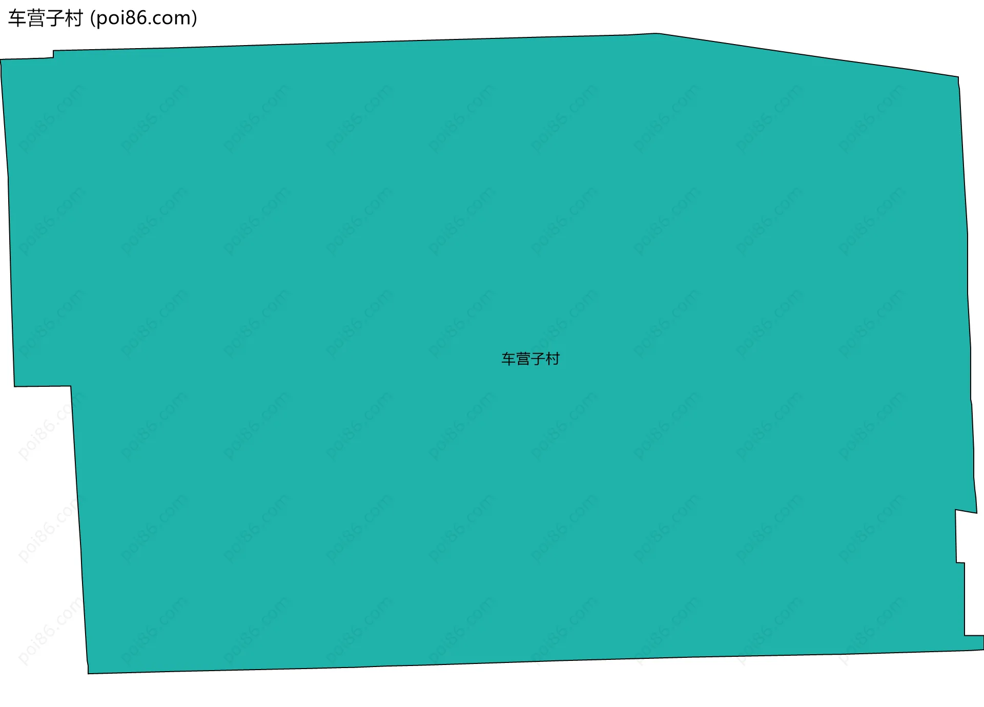 车营子村边界地图