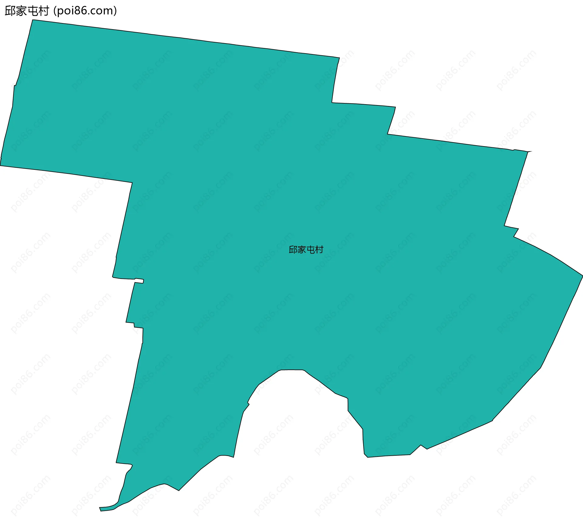 邱家屯村边界地图