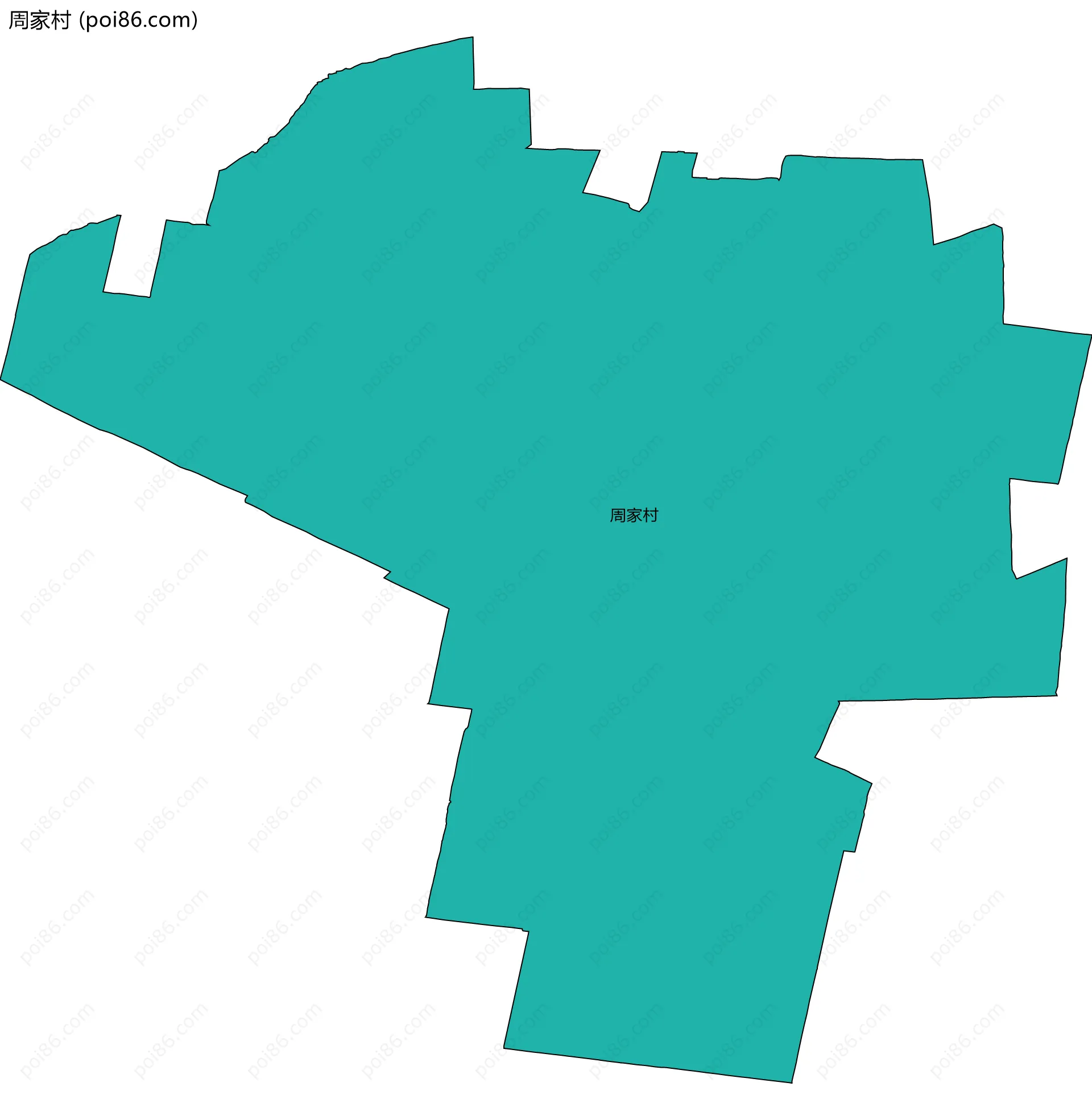 周家村边界地图