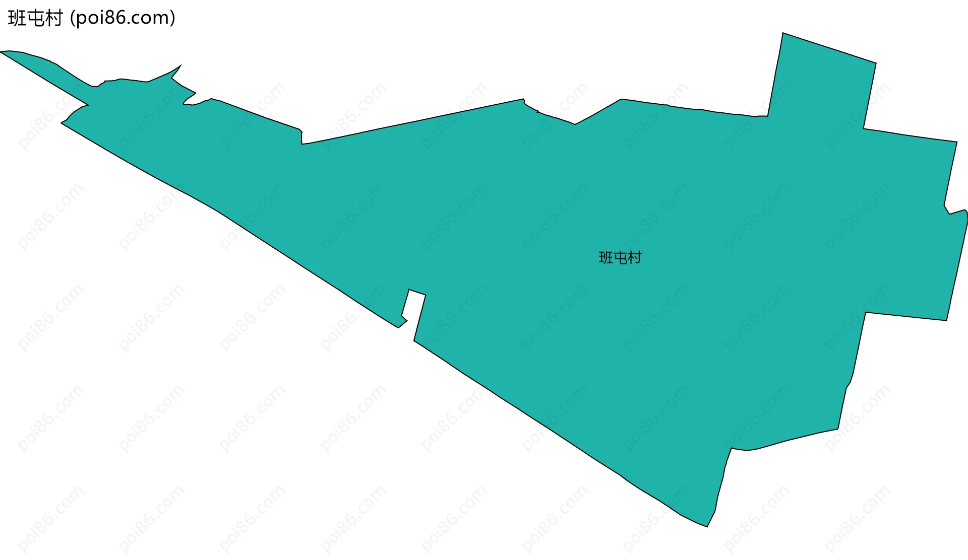 班屯村边界地图