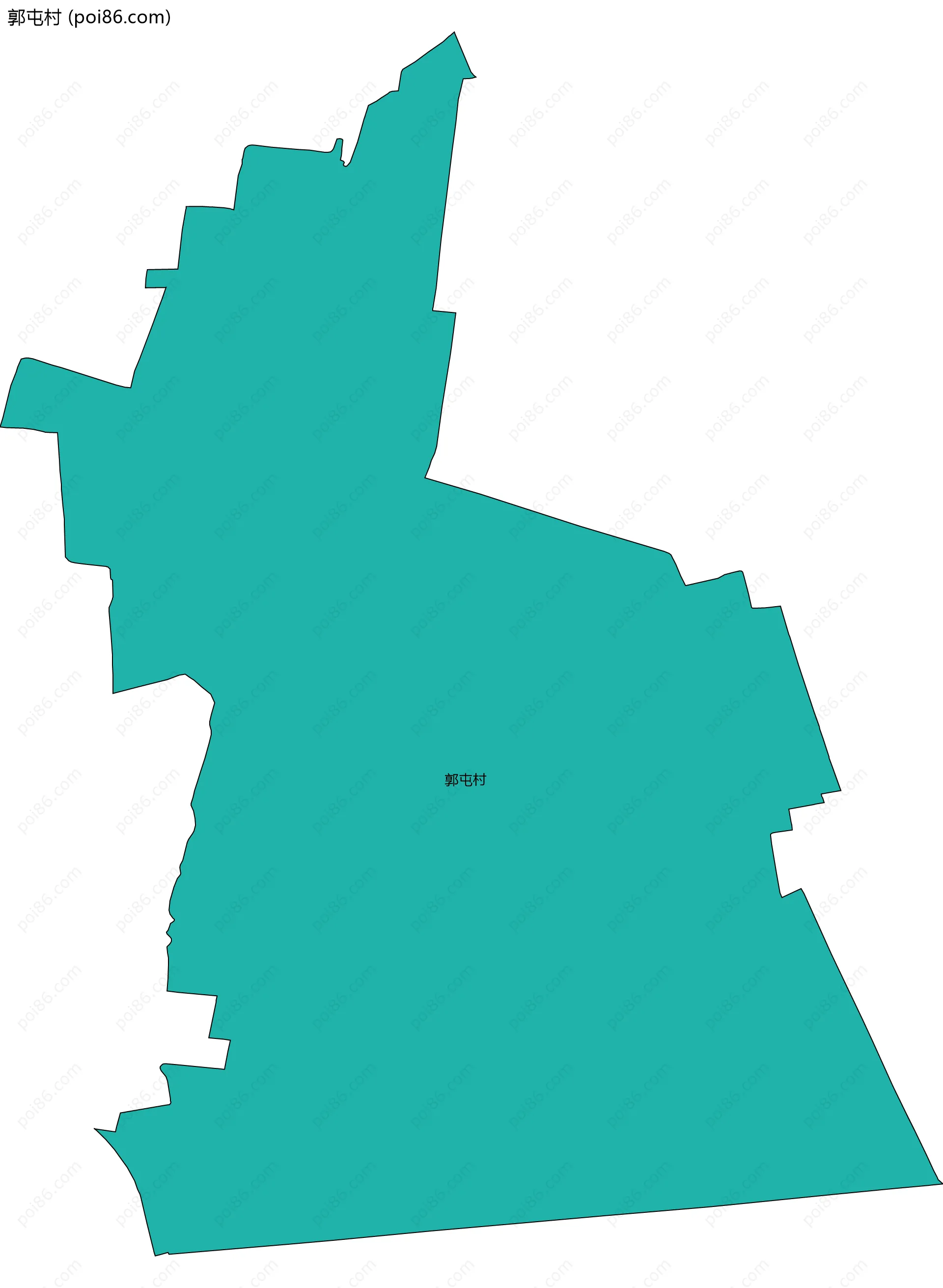 郭屯村边界地图