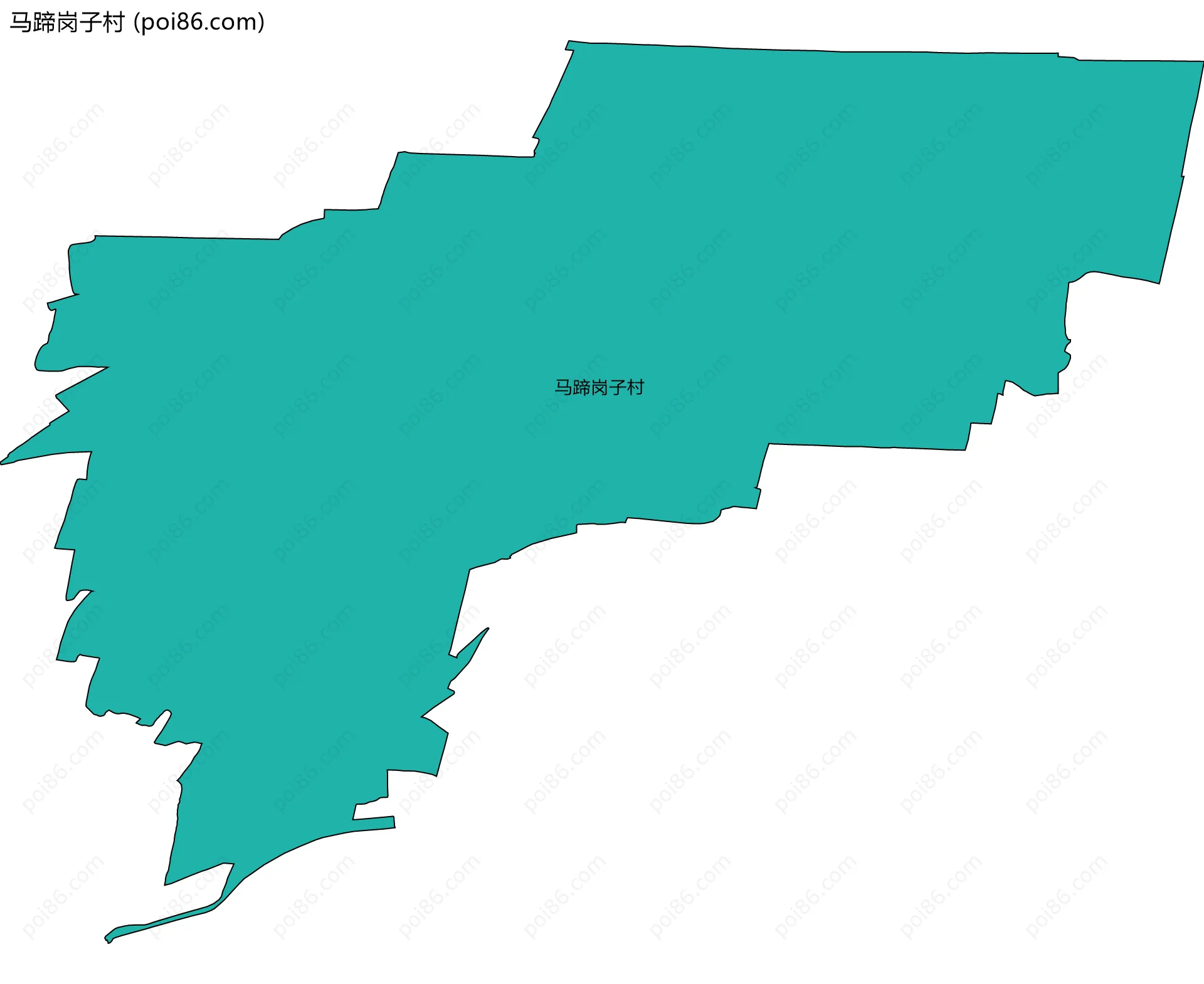 马蹄岗子村边界地图