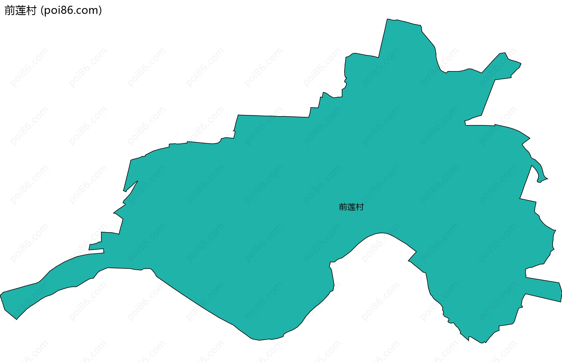 前莲村边界地图