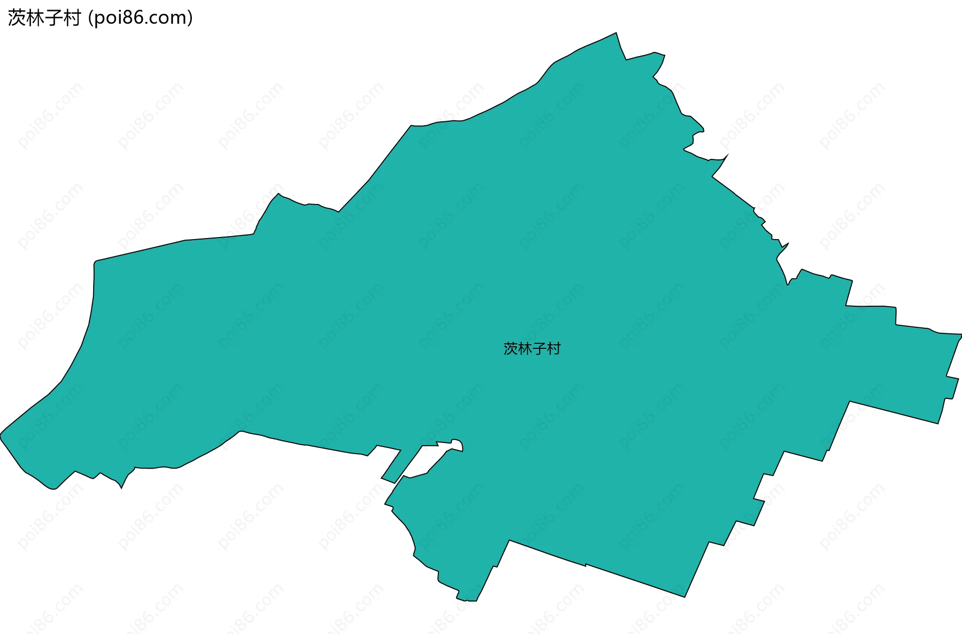 茨林子村边界地图