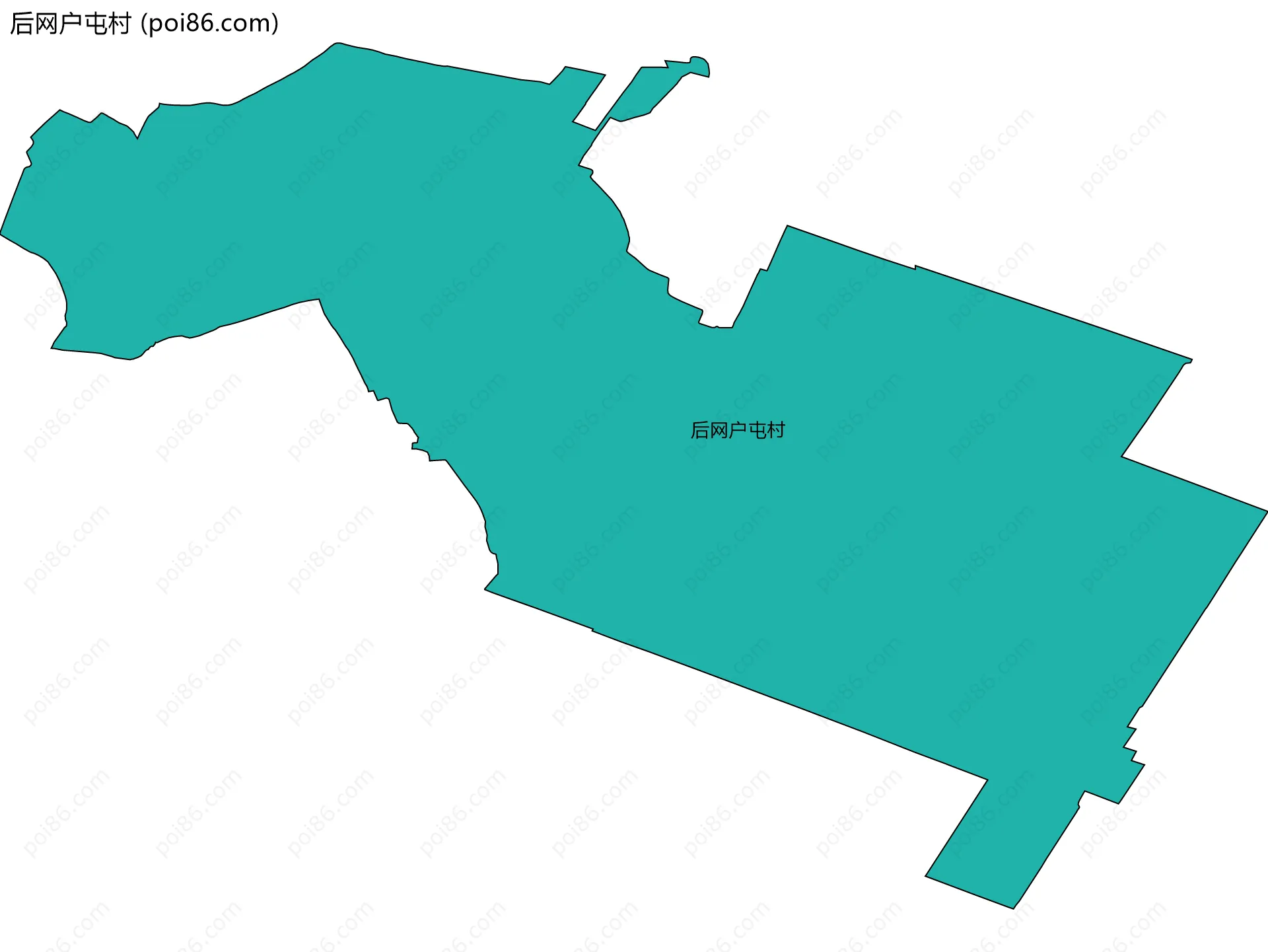 后网户屯村边界地图