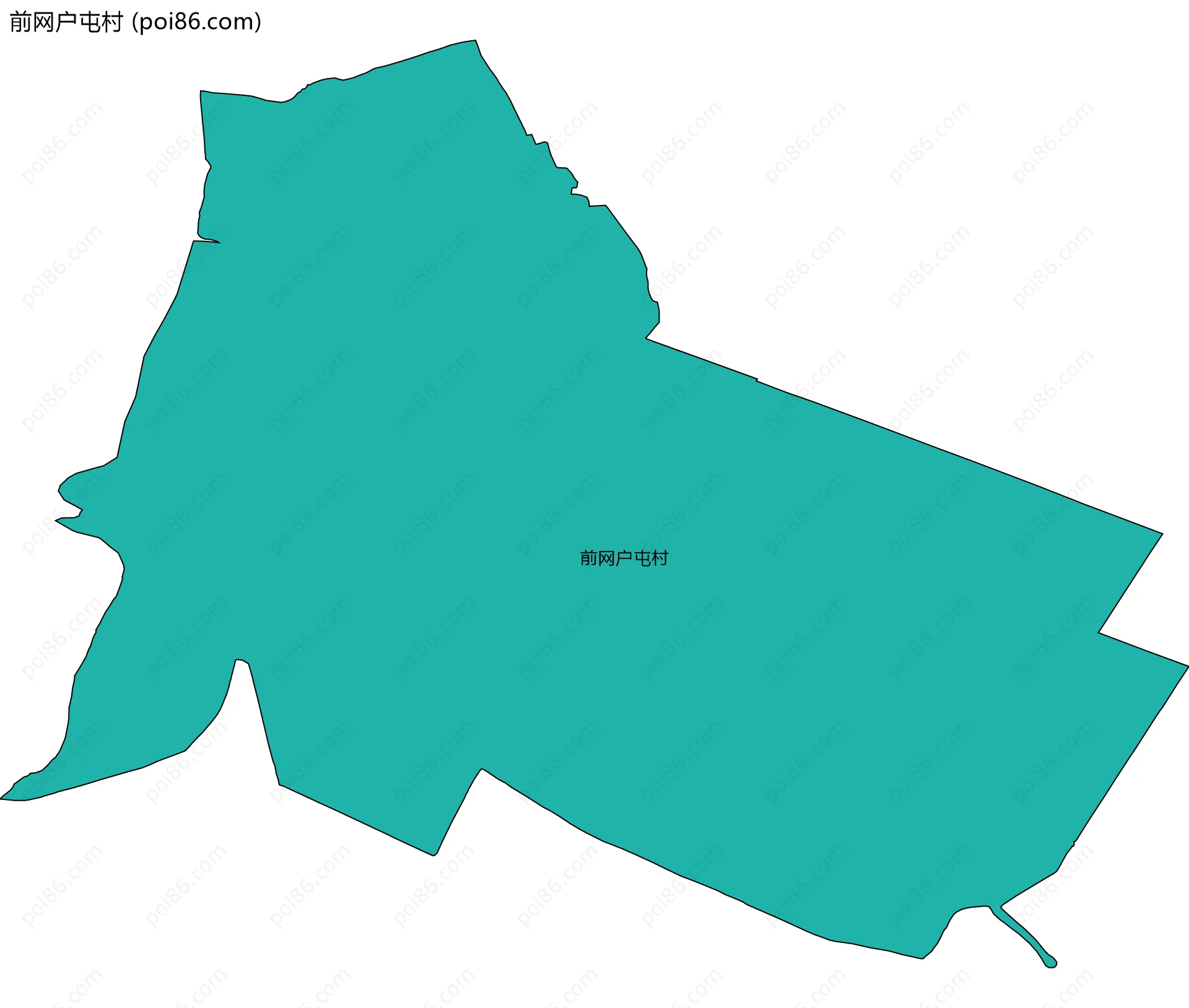 前网户屯村边界地图