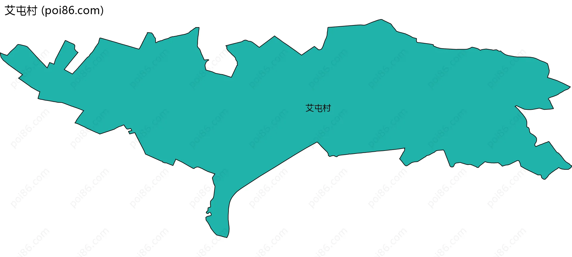 艾屯村边界地图