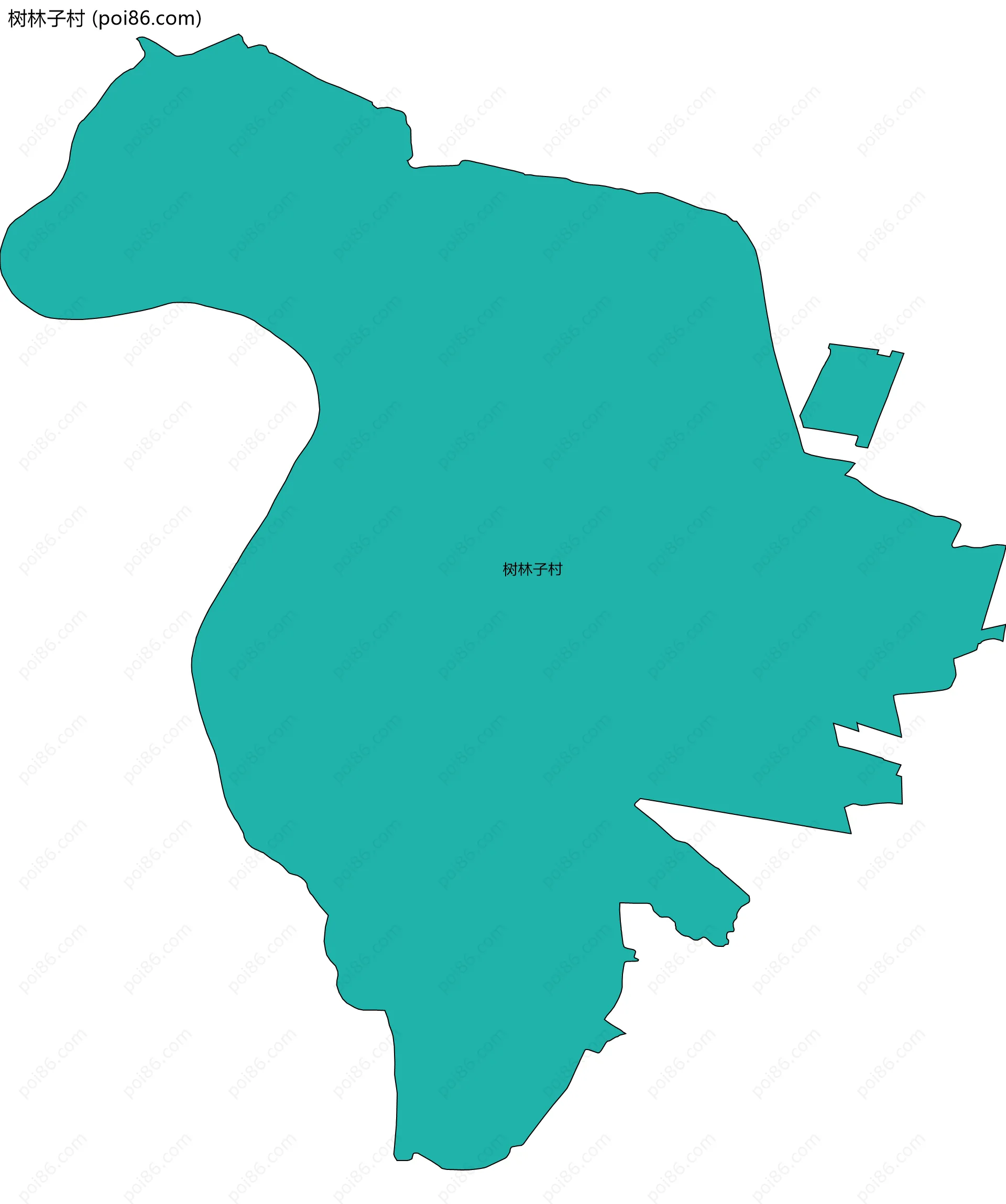 树林子村边界地图