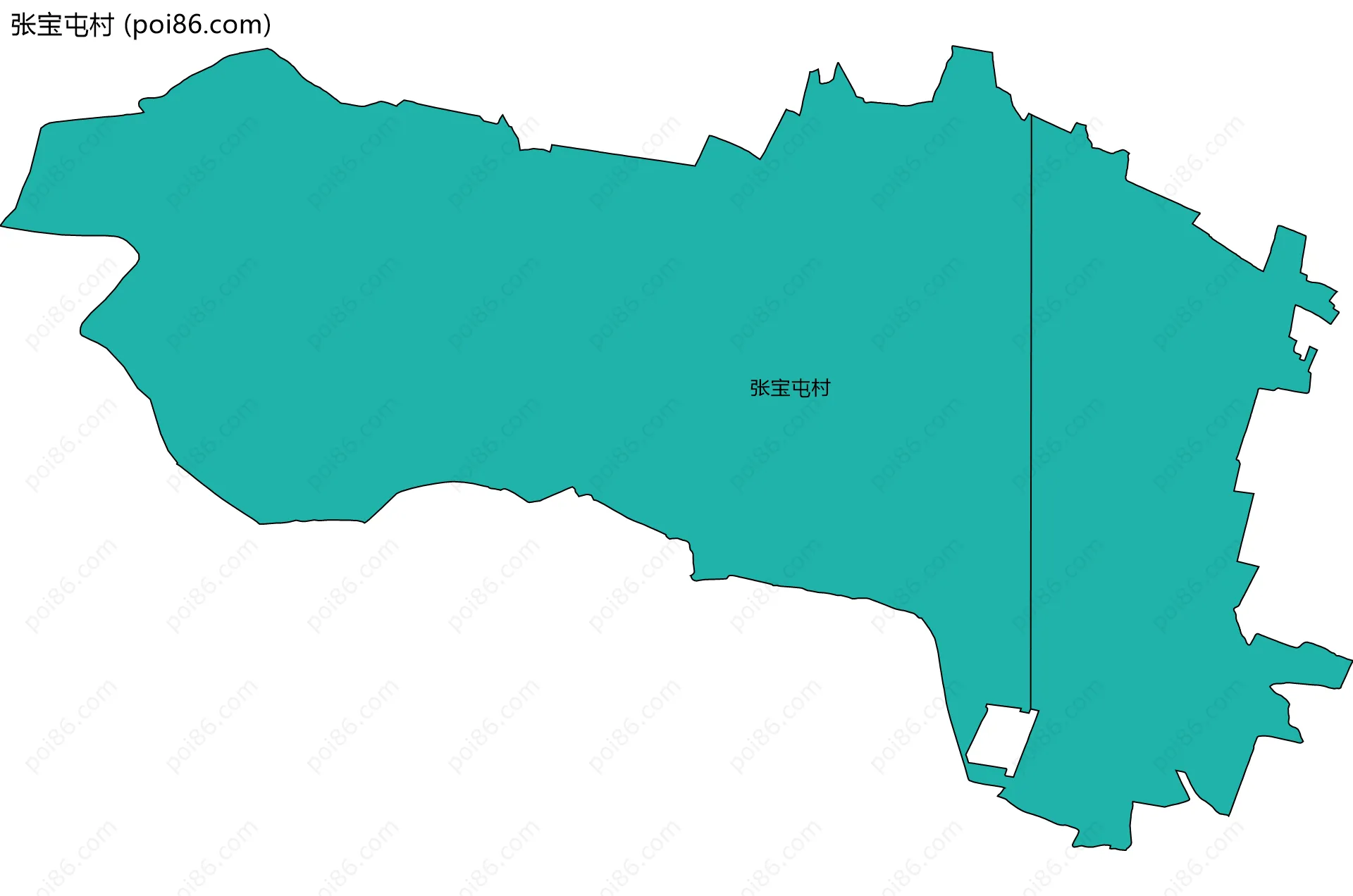 张宝屯村边界地图
