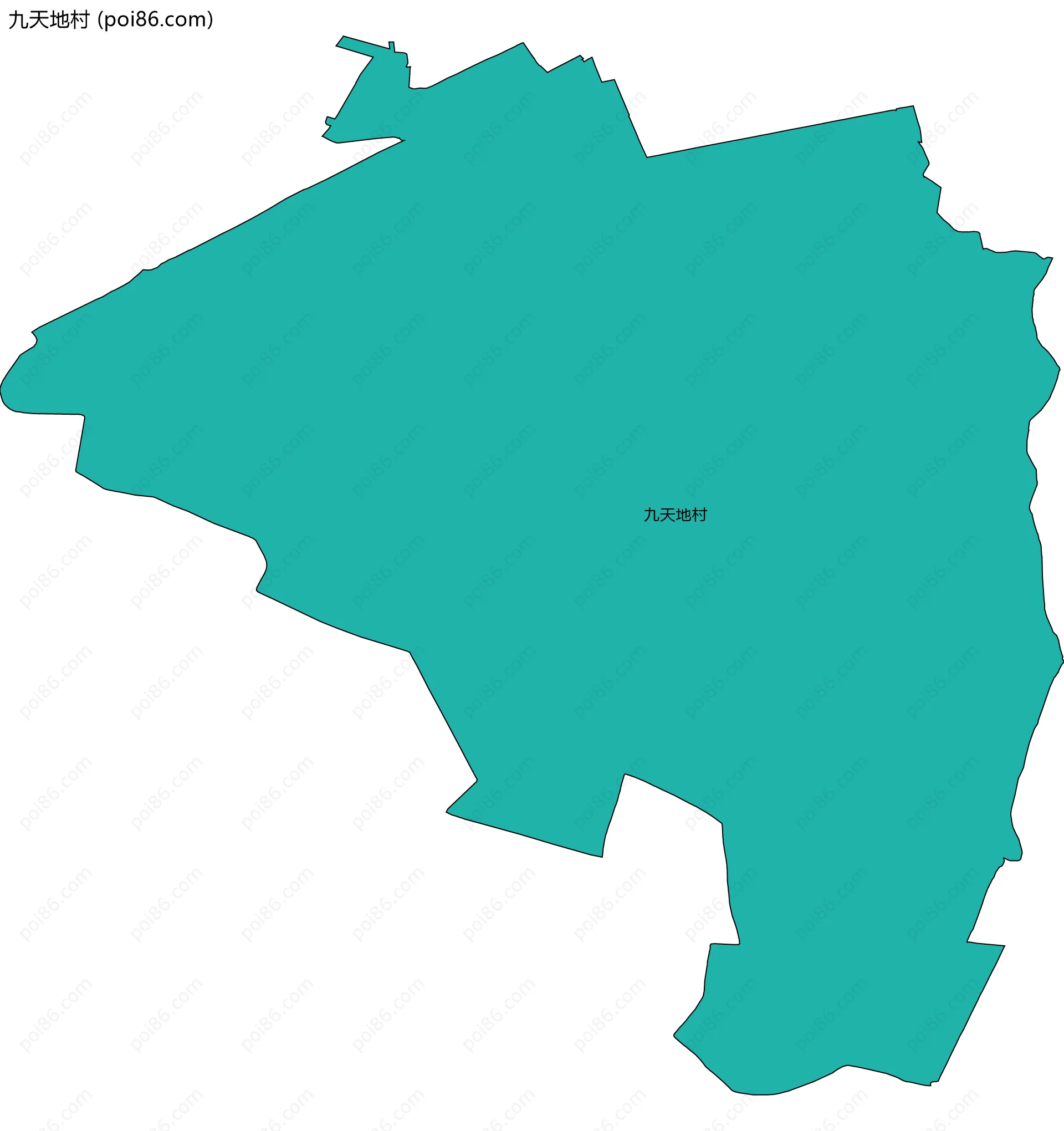 九天地村边界地图
