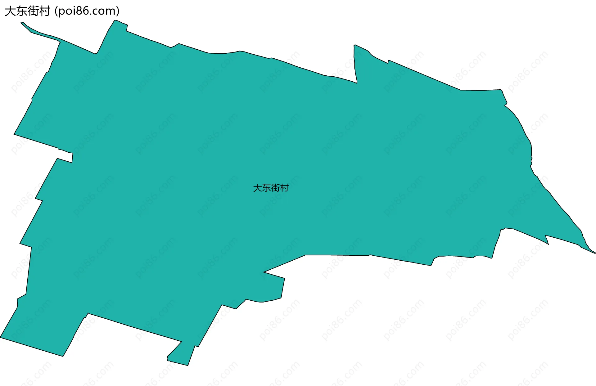 大东街村边界地图