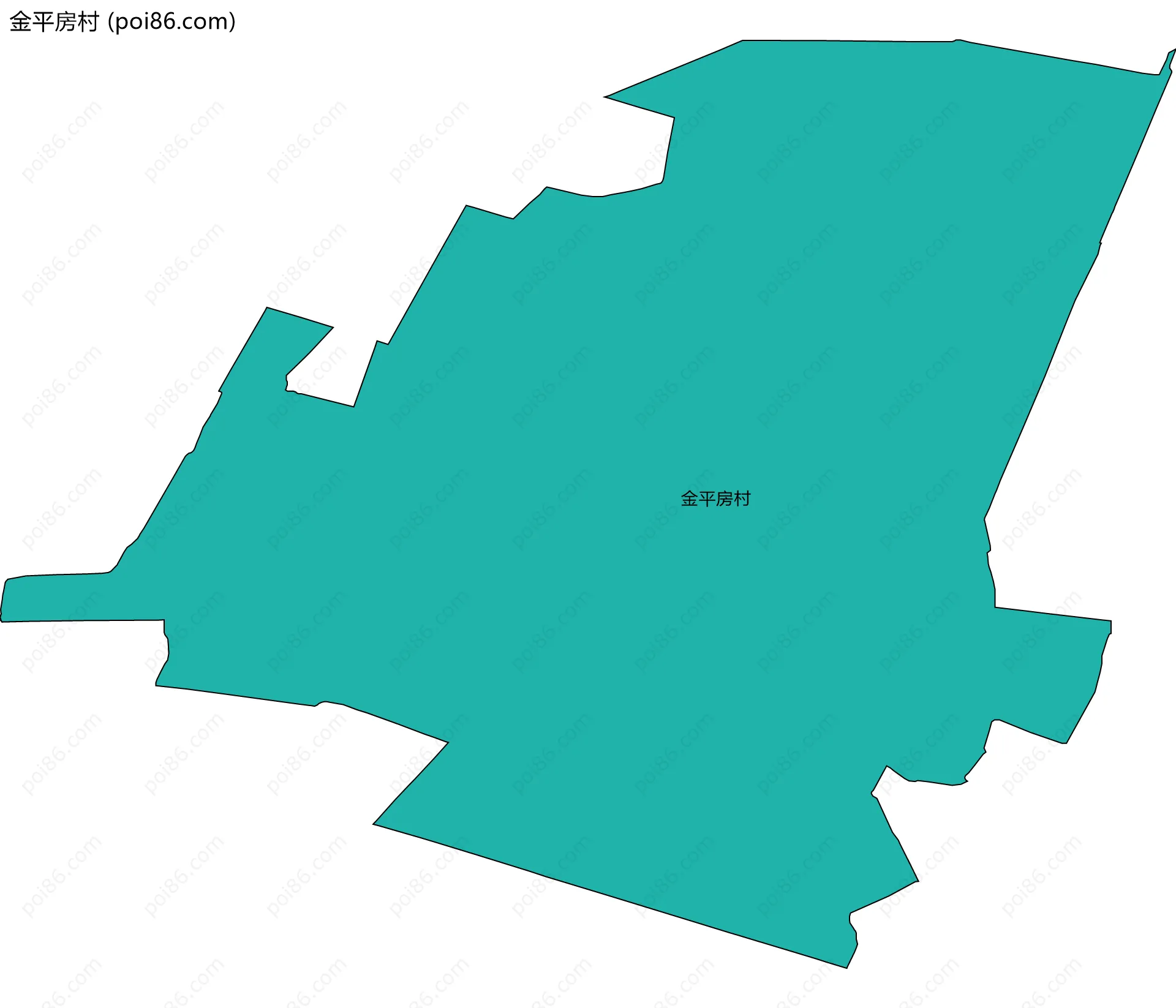 金平房村边界地图