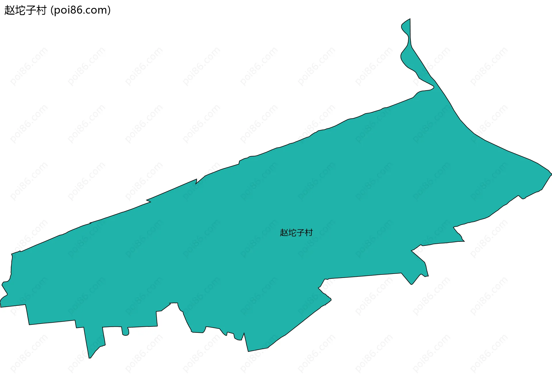 赵坨子村边界地图