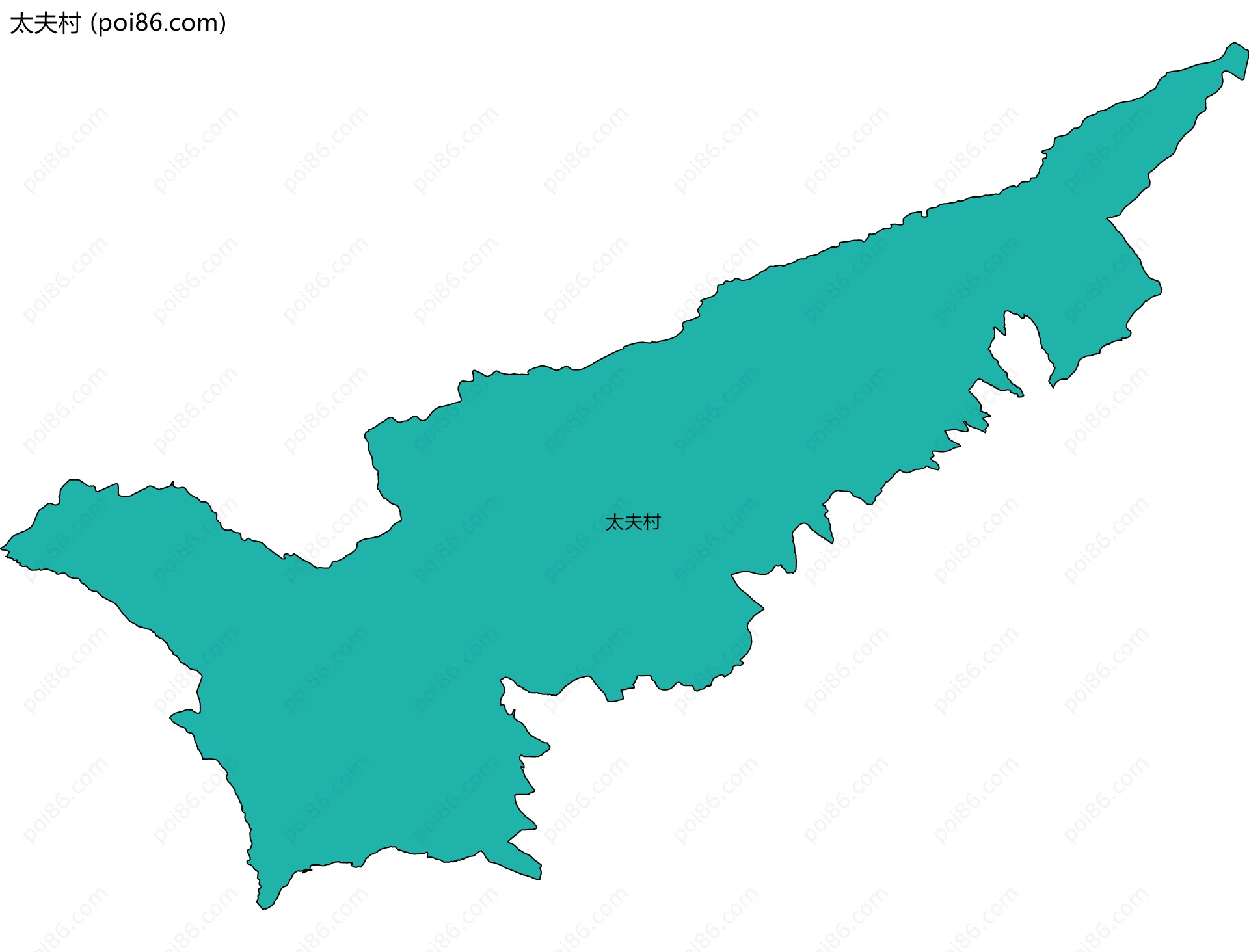 太夫村边界地图
