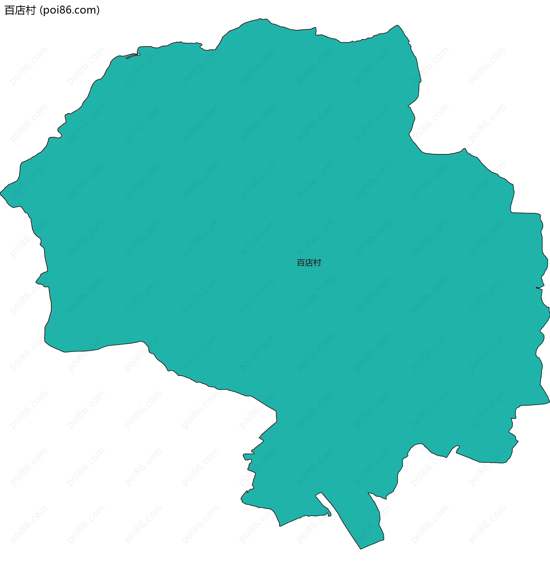 百店村边界地图