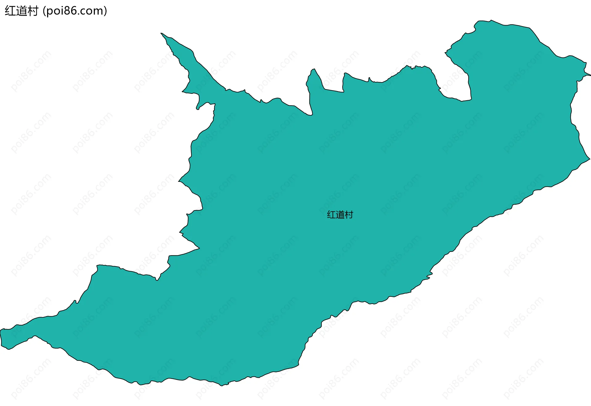 红道村边界地图