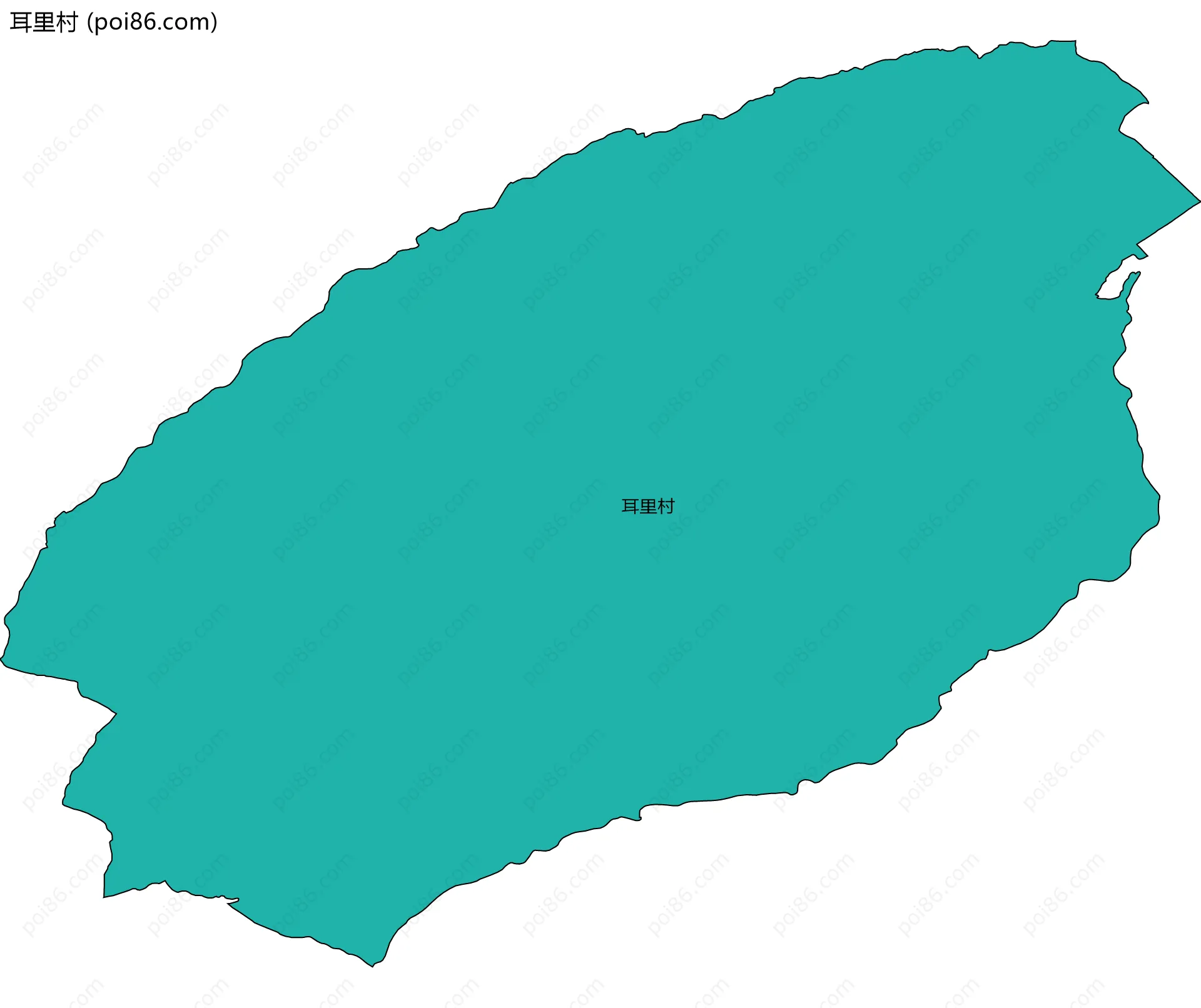 耳里村边界地图