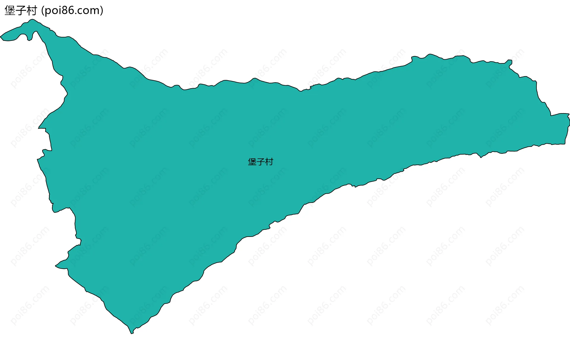 堡子村边界地图