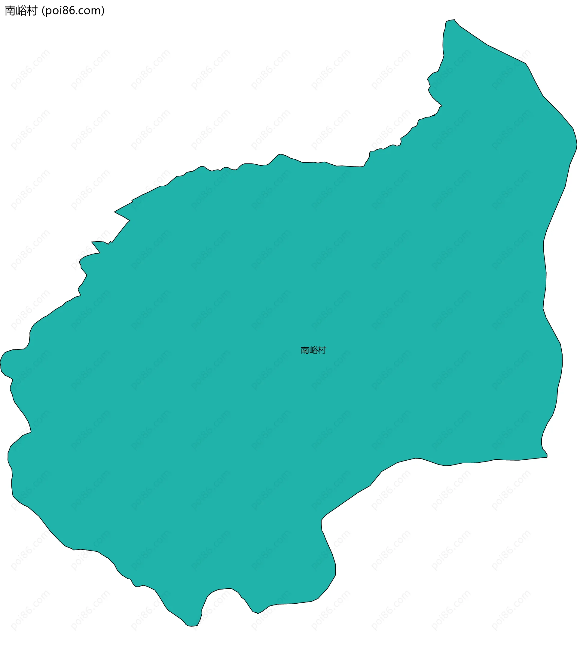 南峪村边界地图