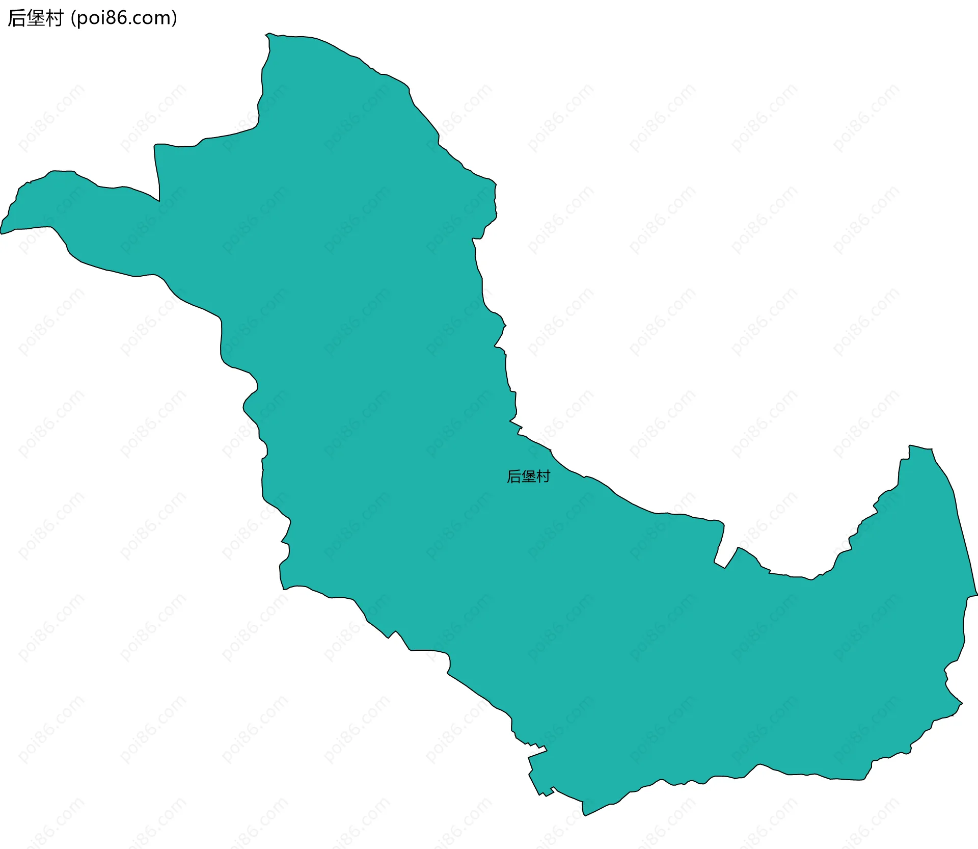 后堡村边界地图