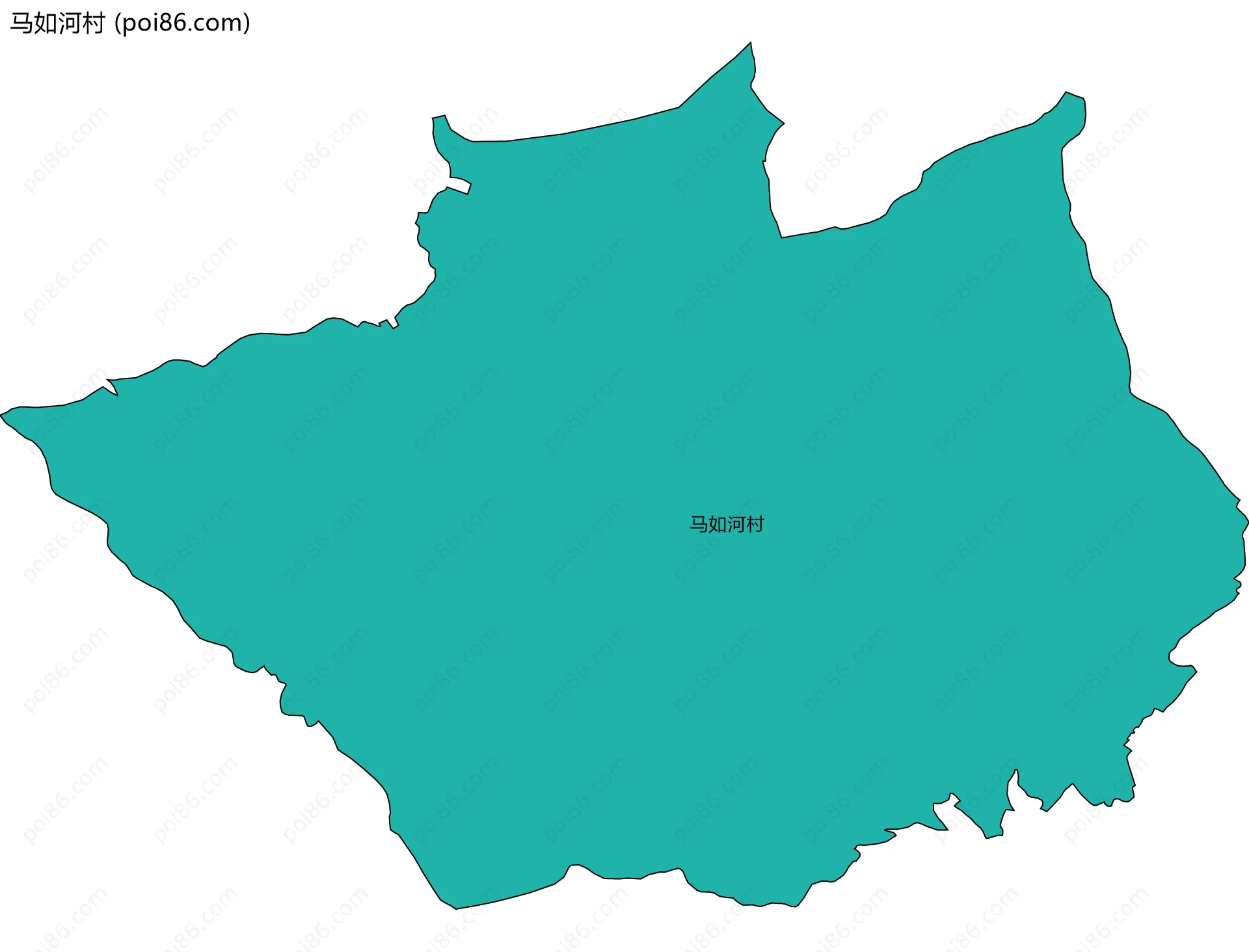 马如河村边界地图