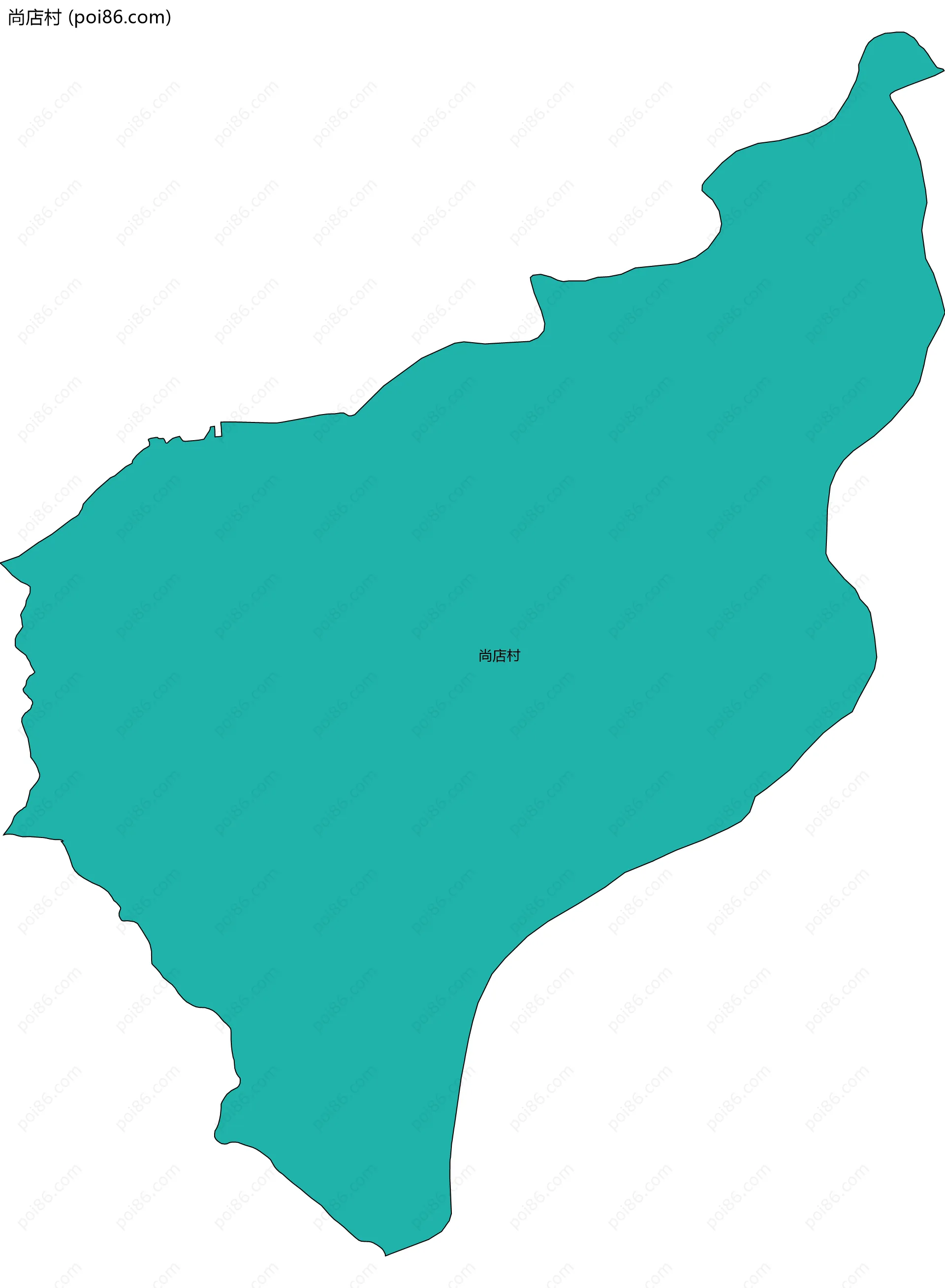 尚店村边界地图