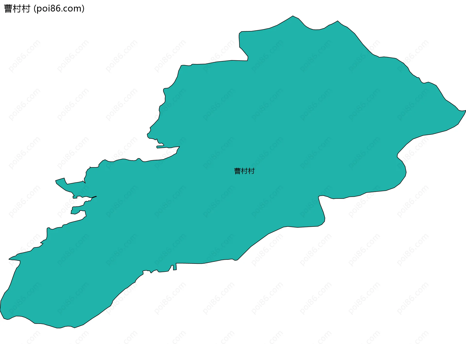 曹村村边界地图