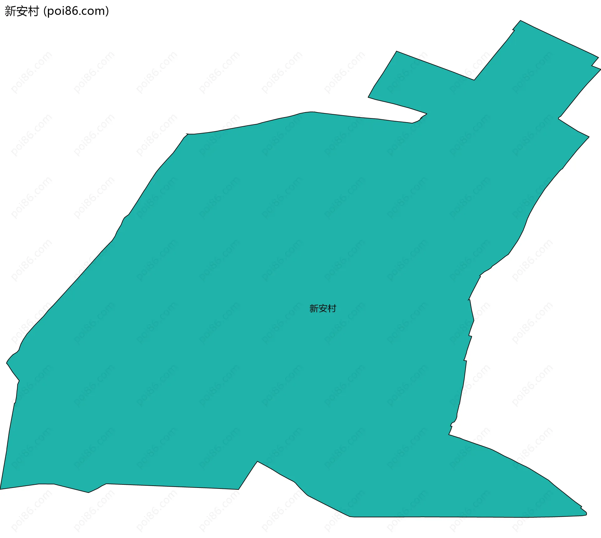 新安村边界地图