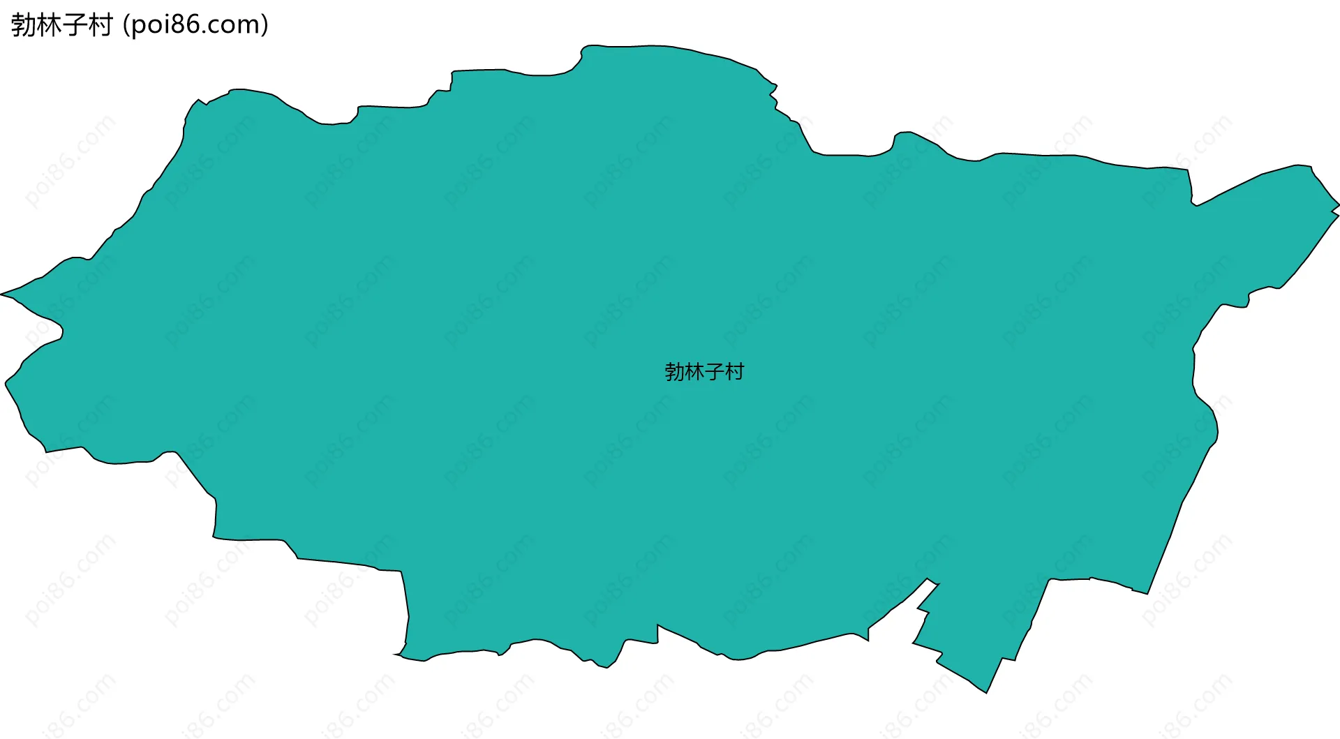 勃林子村边界地图