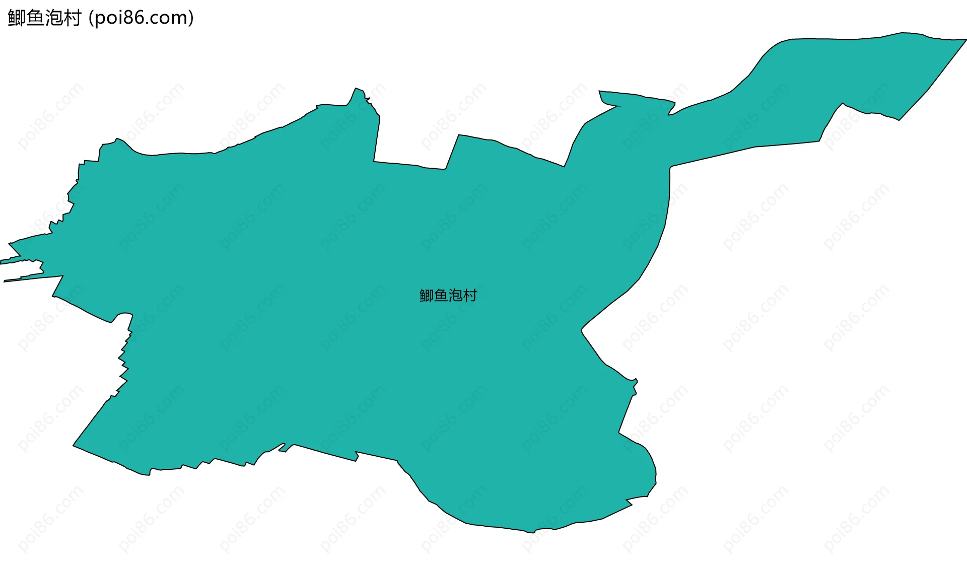 鲫鱼泡村边界地图