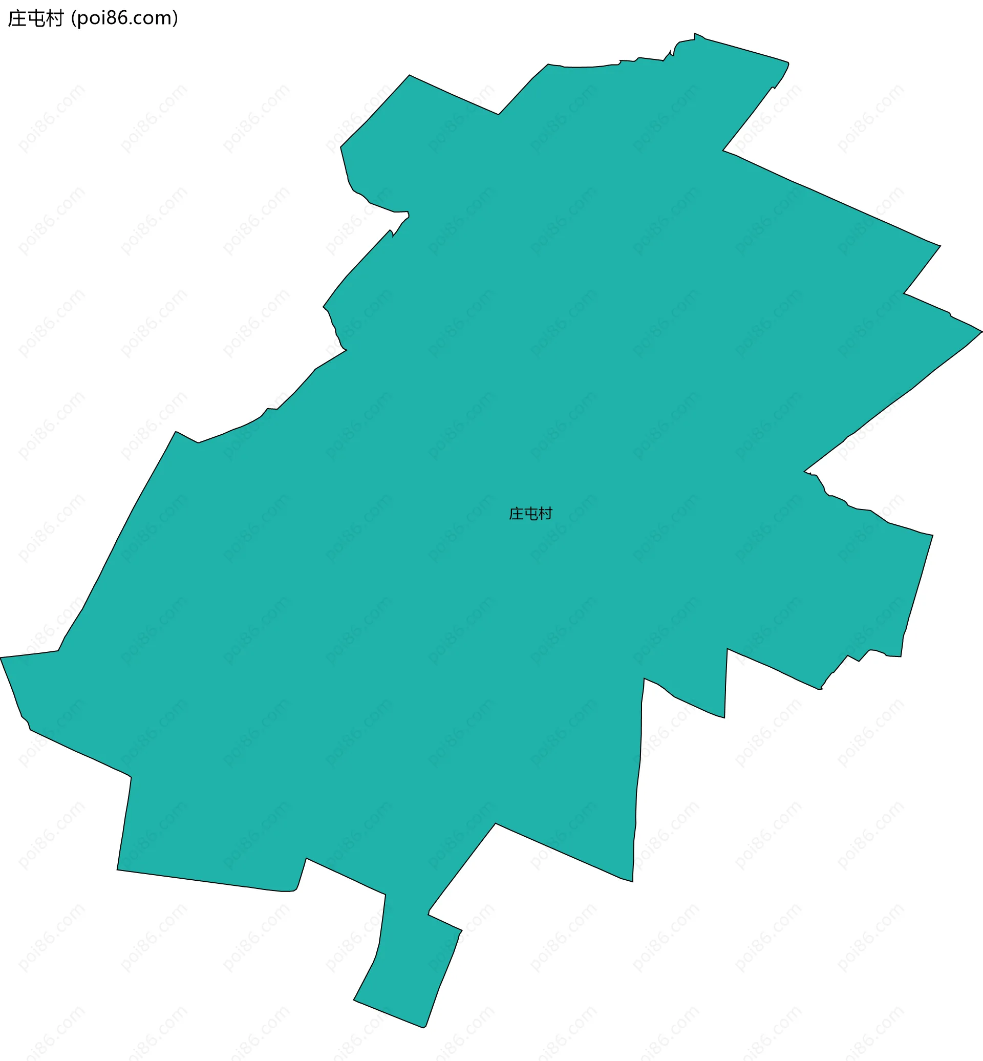 庄屯村边界地图