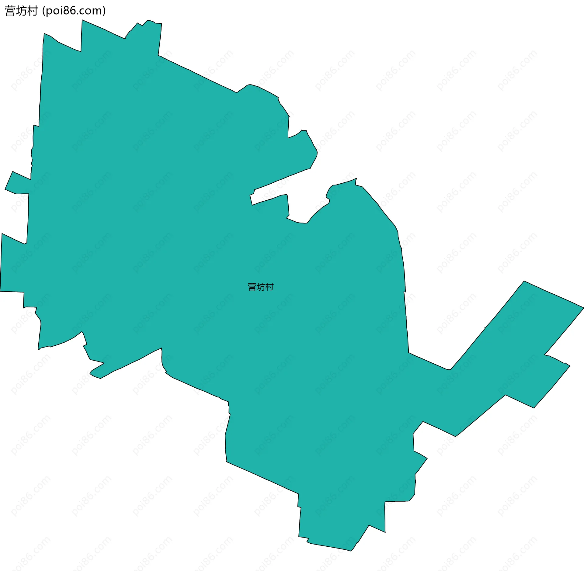 营坊村边界地图