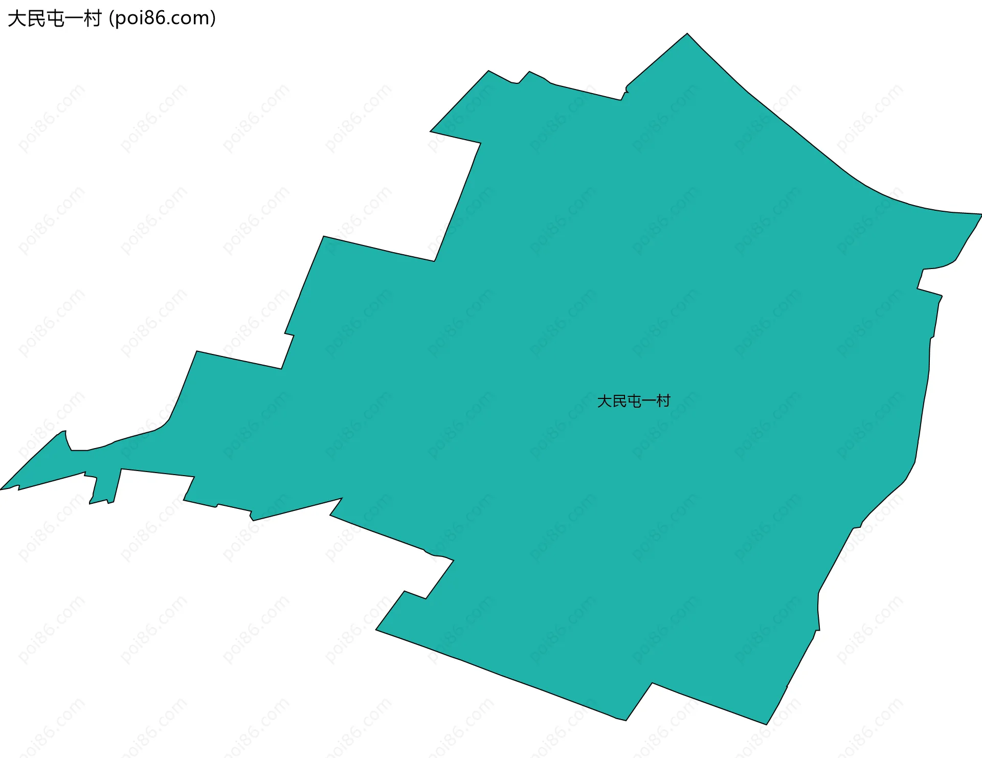 大民屯一村边界地图