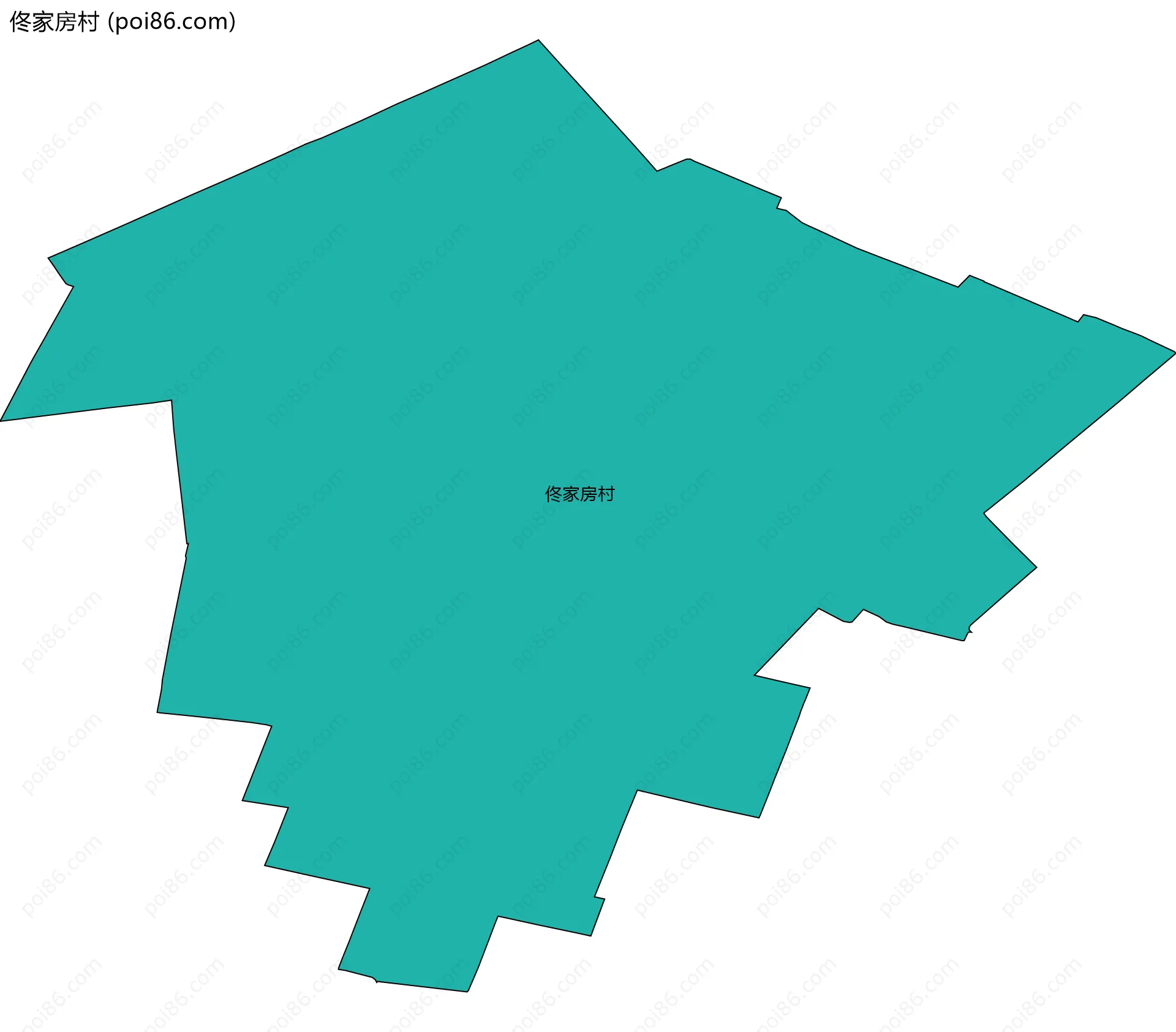 佟家房村边界地图