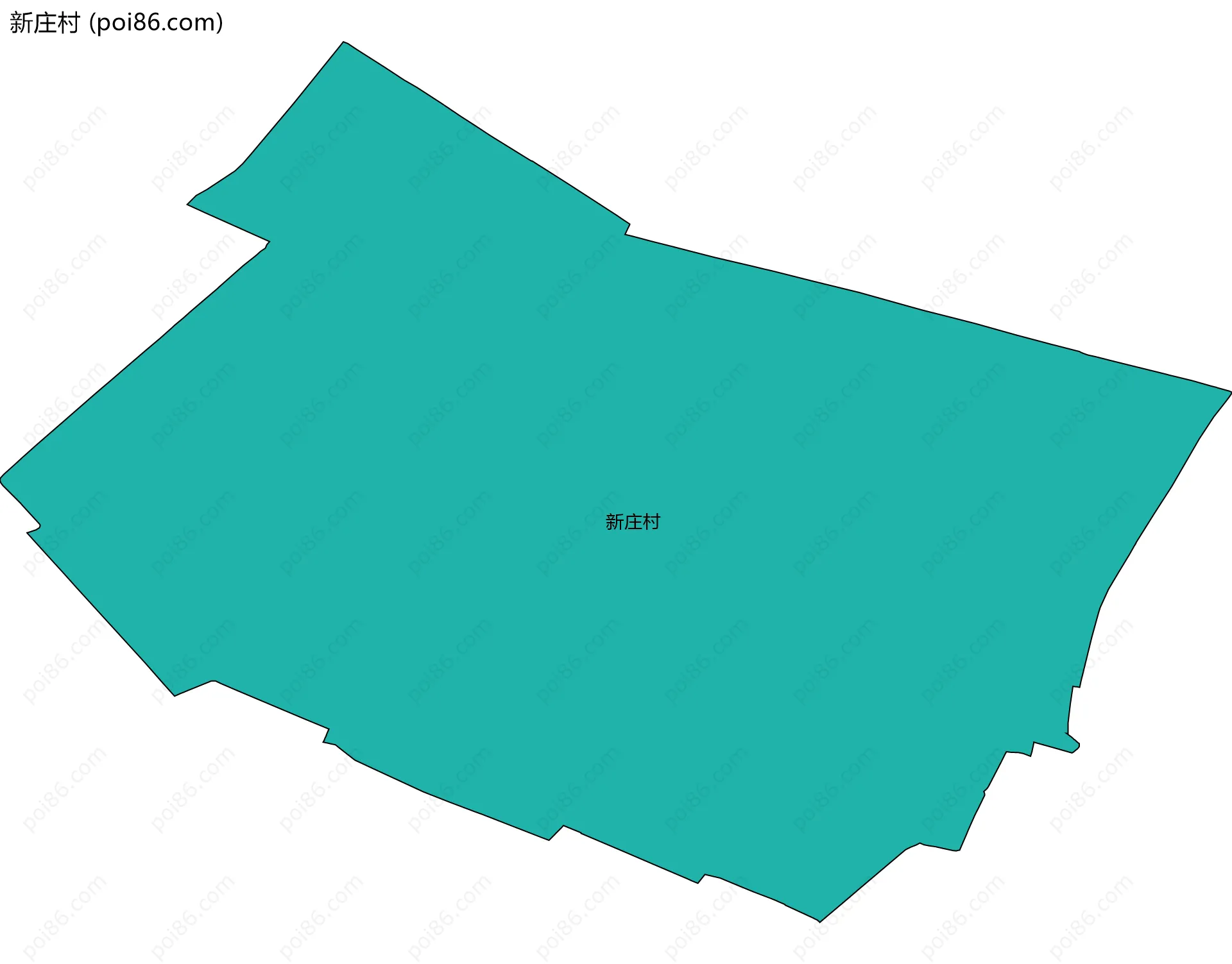 新庄村边界地图
