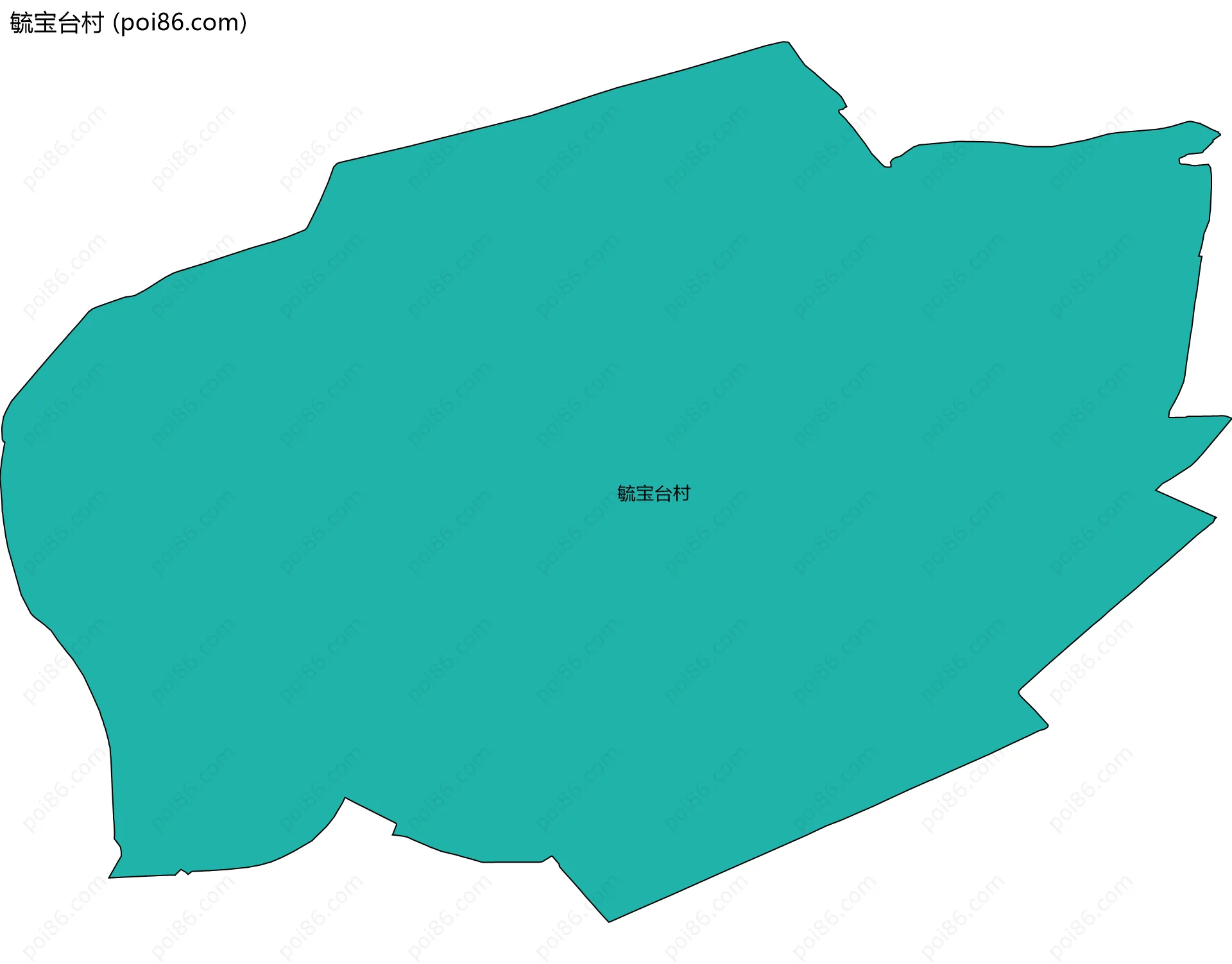 毓宝台村边界地图