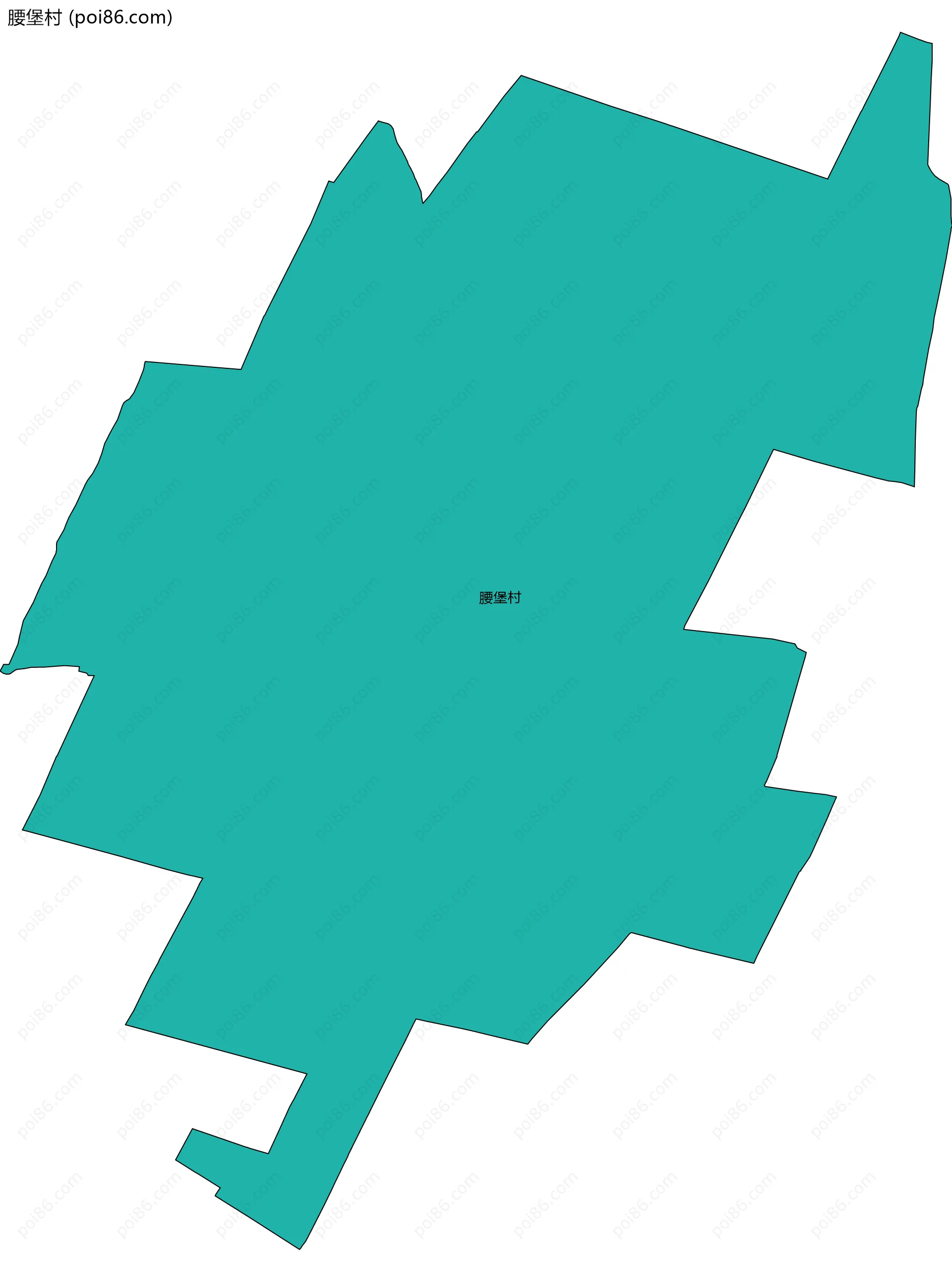 腰堡村边界地图