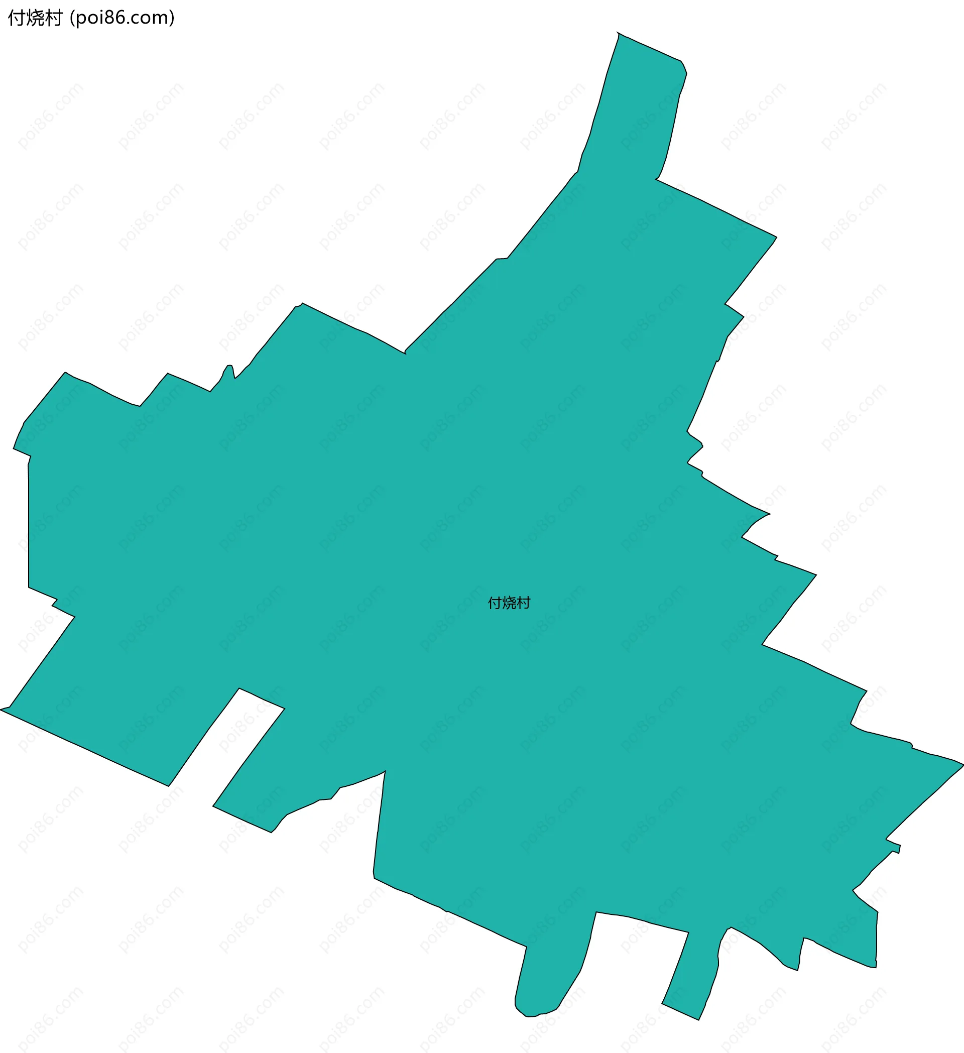 付烧村边界地图