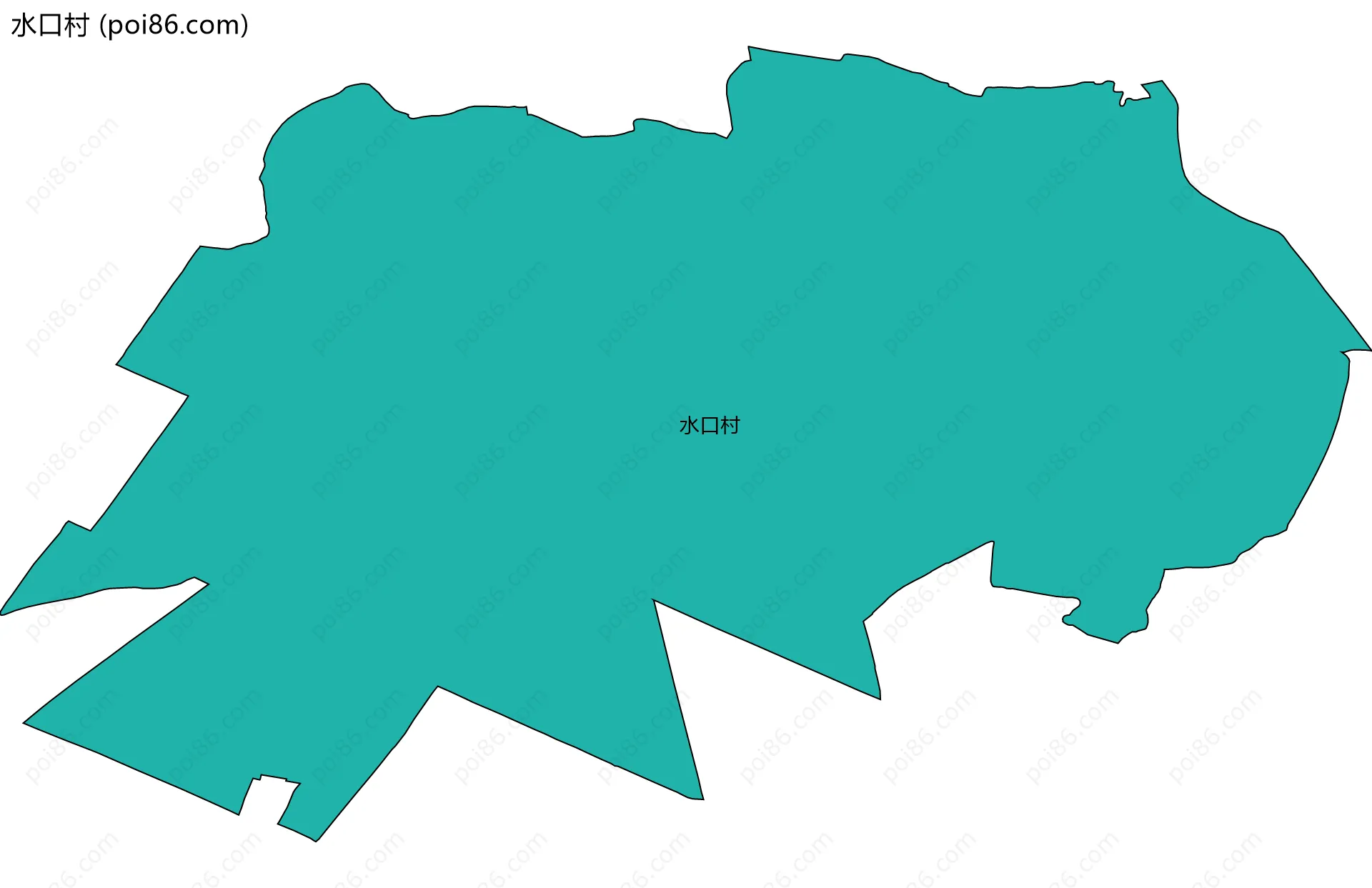 水口村边界地图
