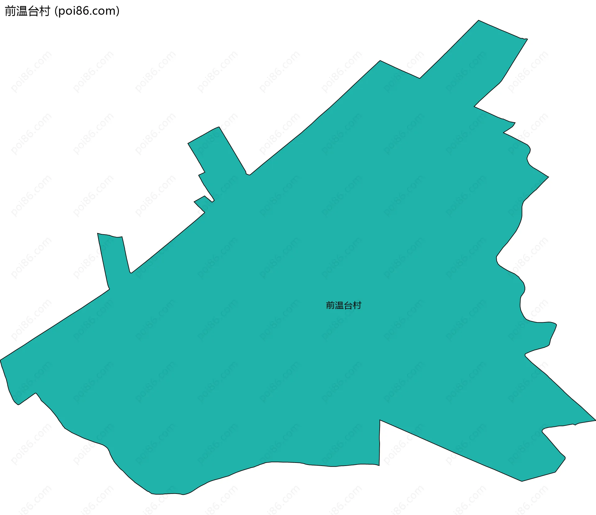 前温台村边界地图