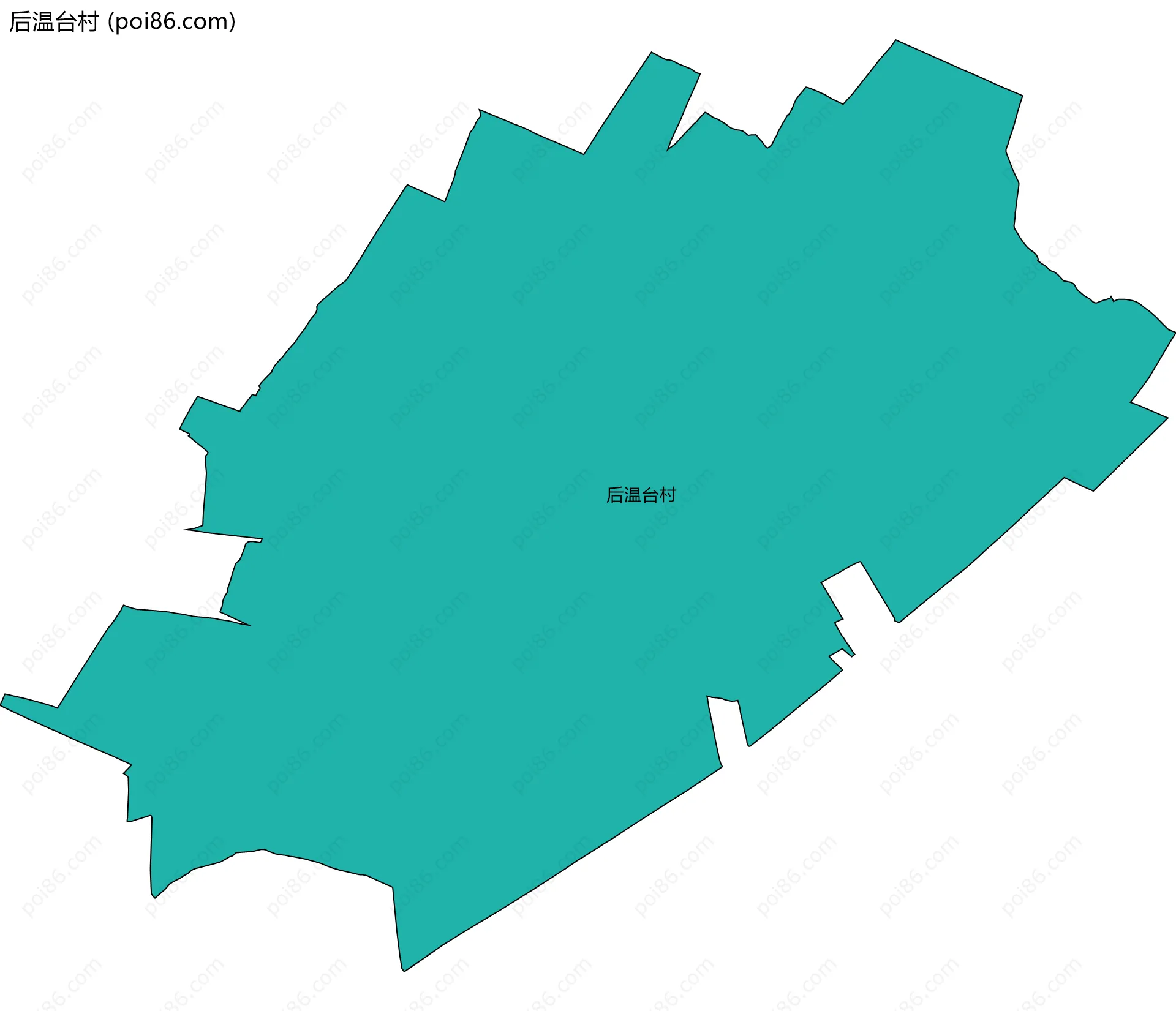 后温台村边界地图